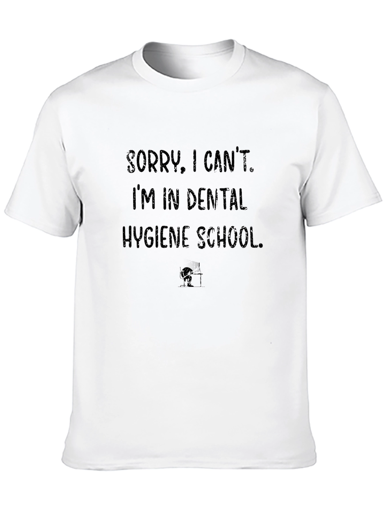 Black Dental Hygiene School T-Shirt view 10
