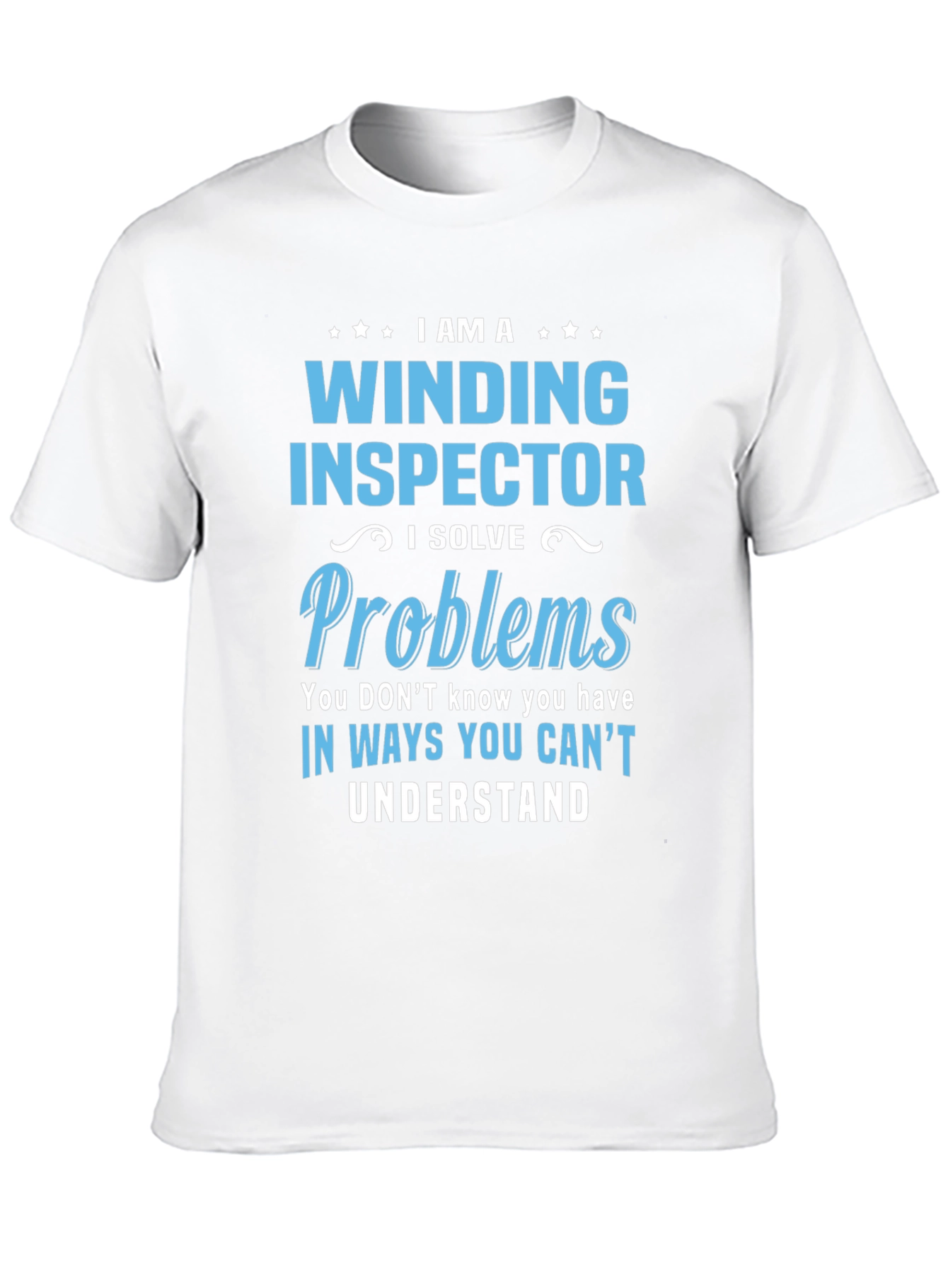 Black Winding Inspector Novelty T-Shirt view 10