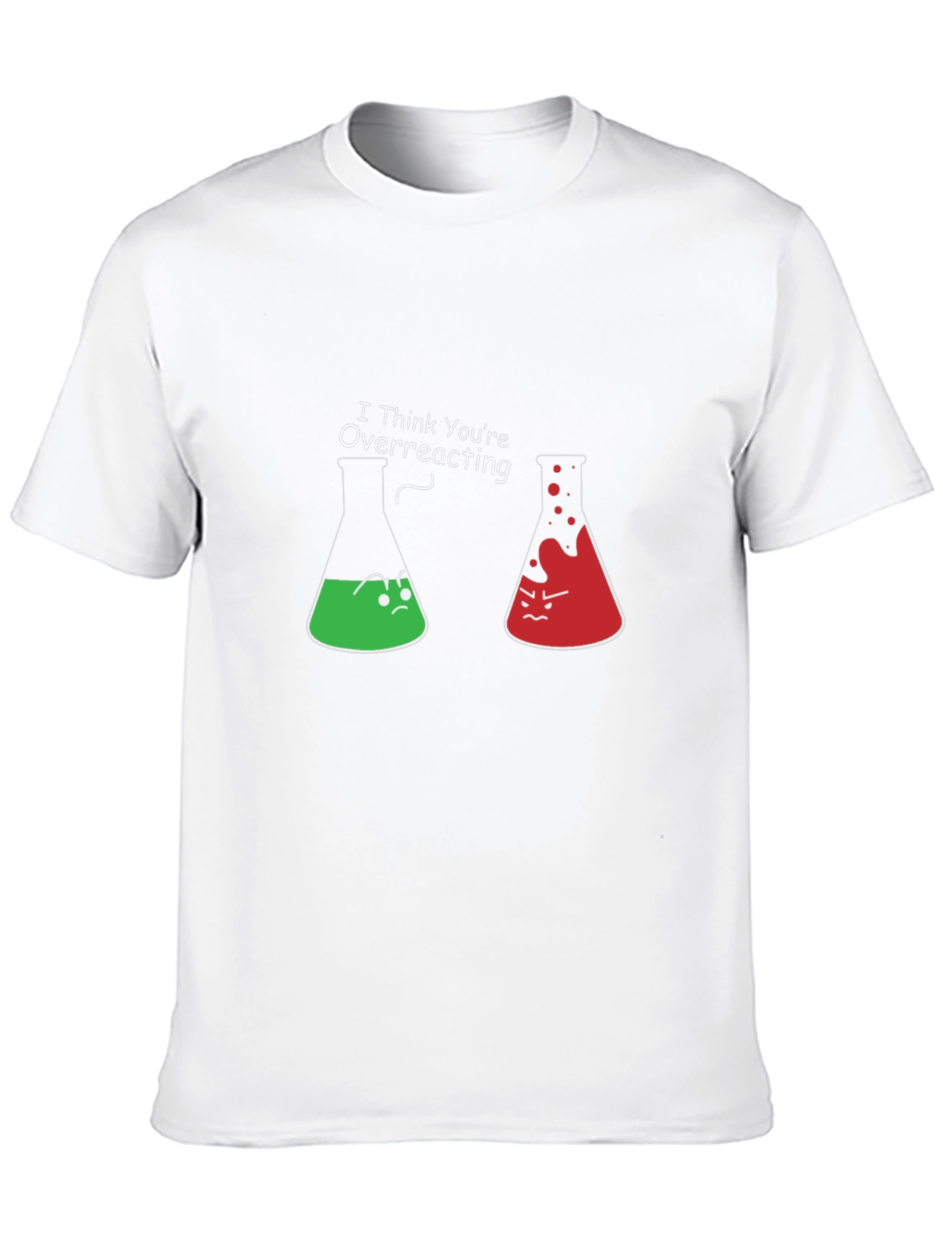 Black Funny Chemistry T-Shirt - I Think You're Overreacting view 10