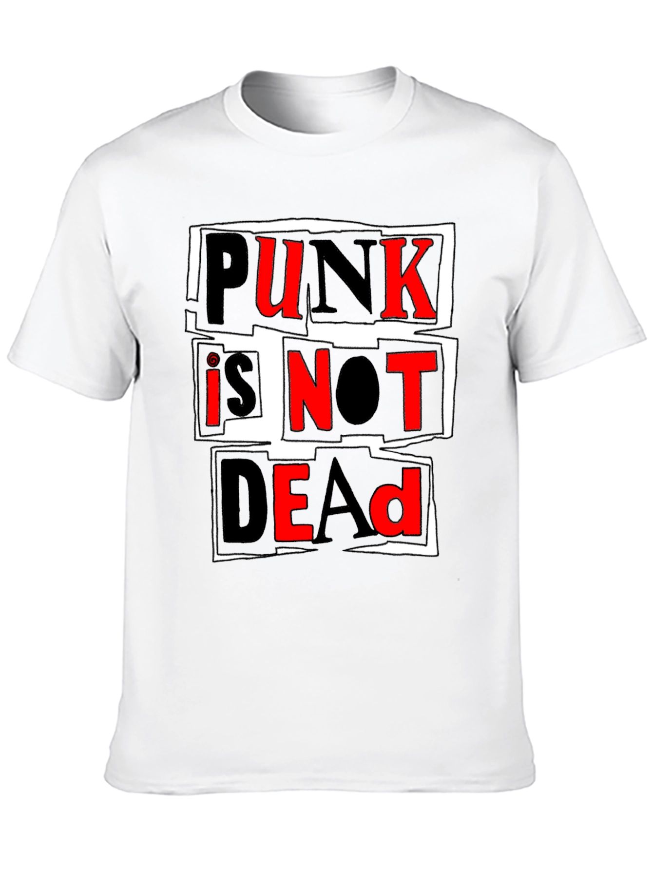 Black Punk Is Not Dead Graphic T-Shirt view 10