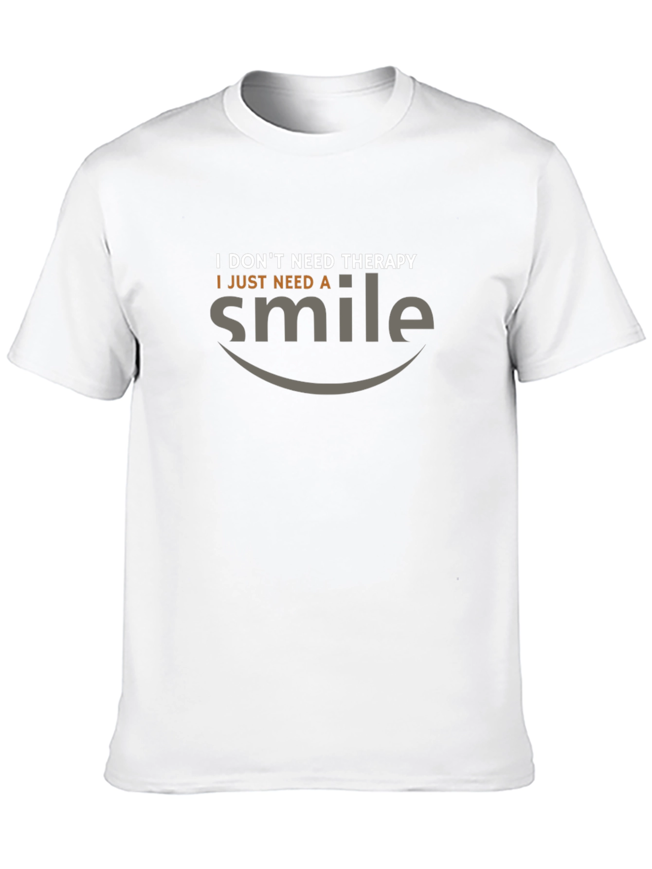 Black Funny Therapy Amazon Smile T-Shirt view 10