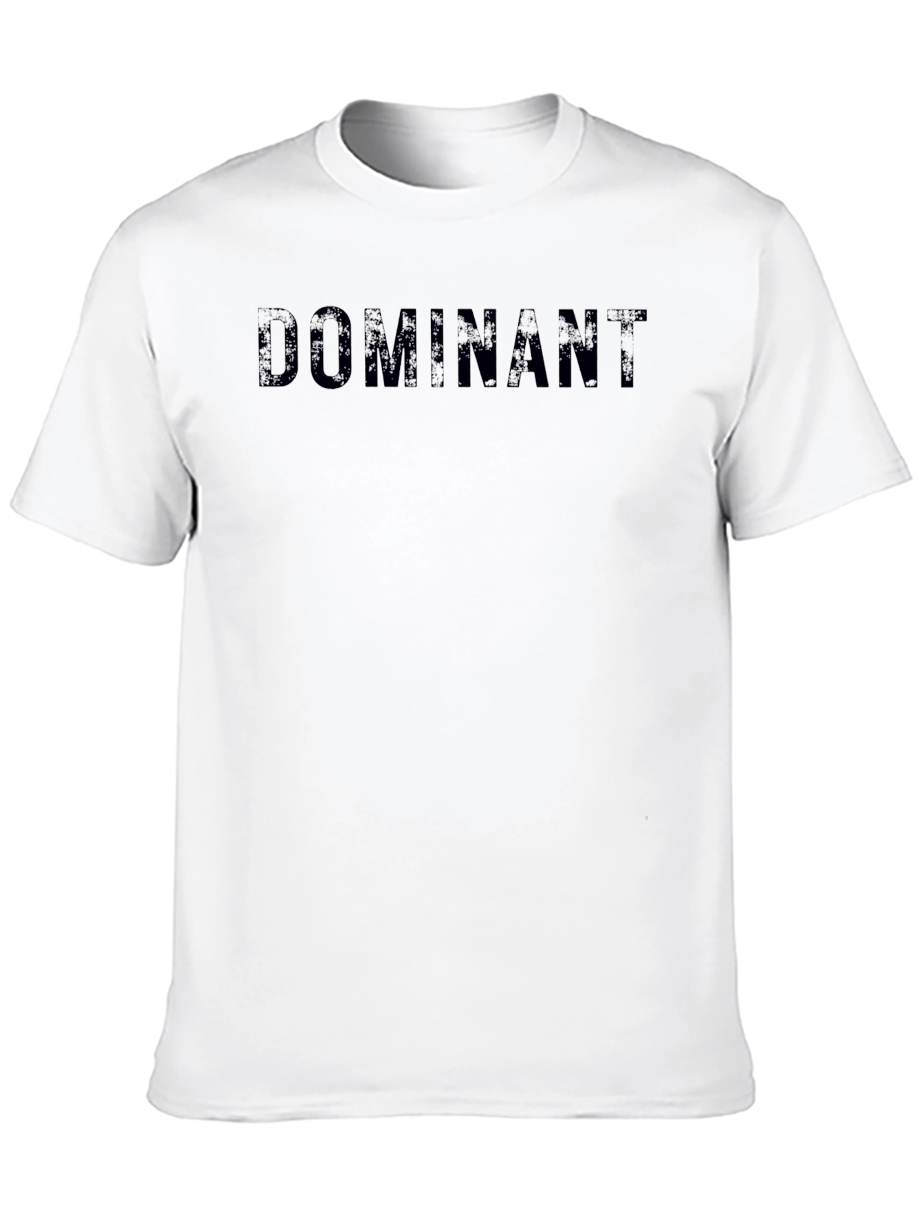 Black Dominant Black T-Shirt Casual Streetwear Style view 10