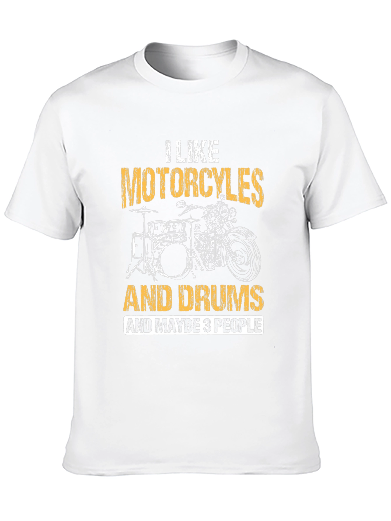Black Motorcycles Drums & Maybe 3 People T-Shirt view 10