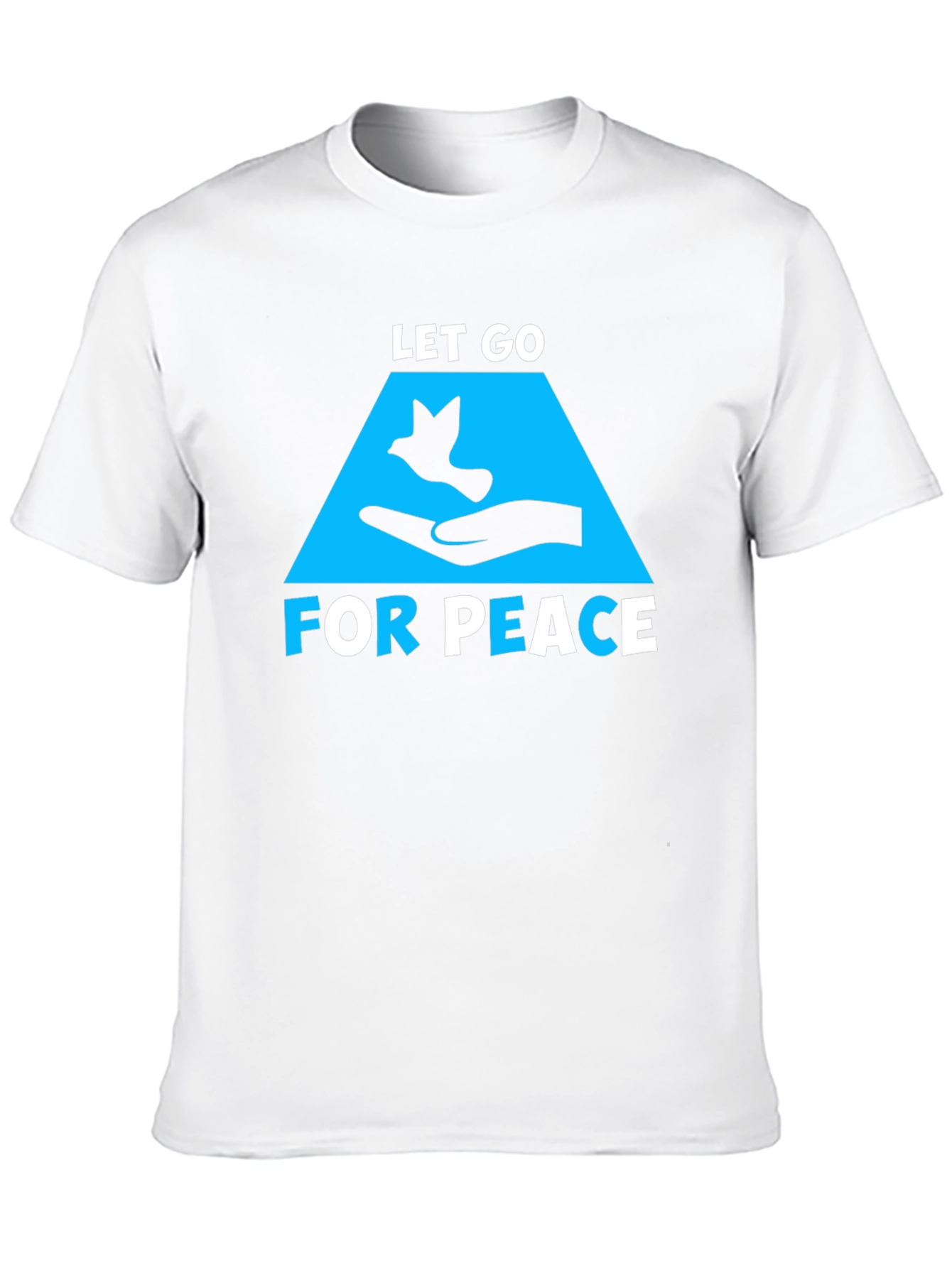 Black Let Go For Peace Graphic Tee - Relaxed Fit view 10