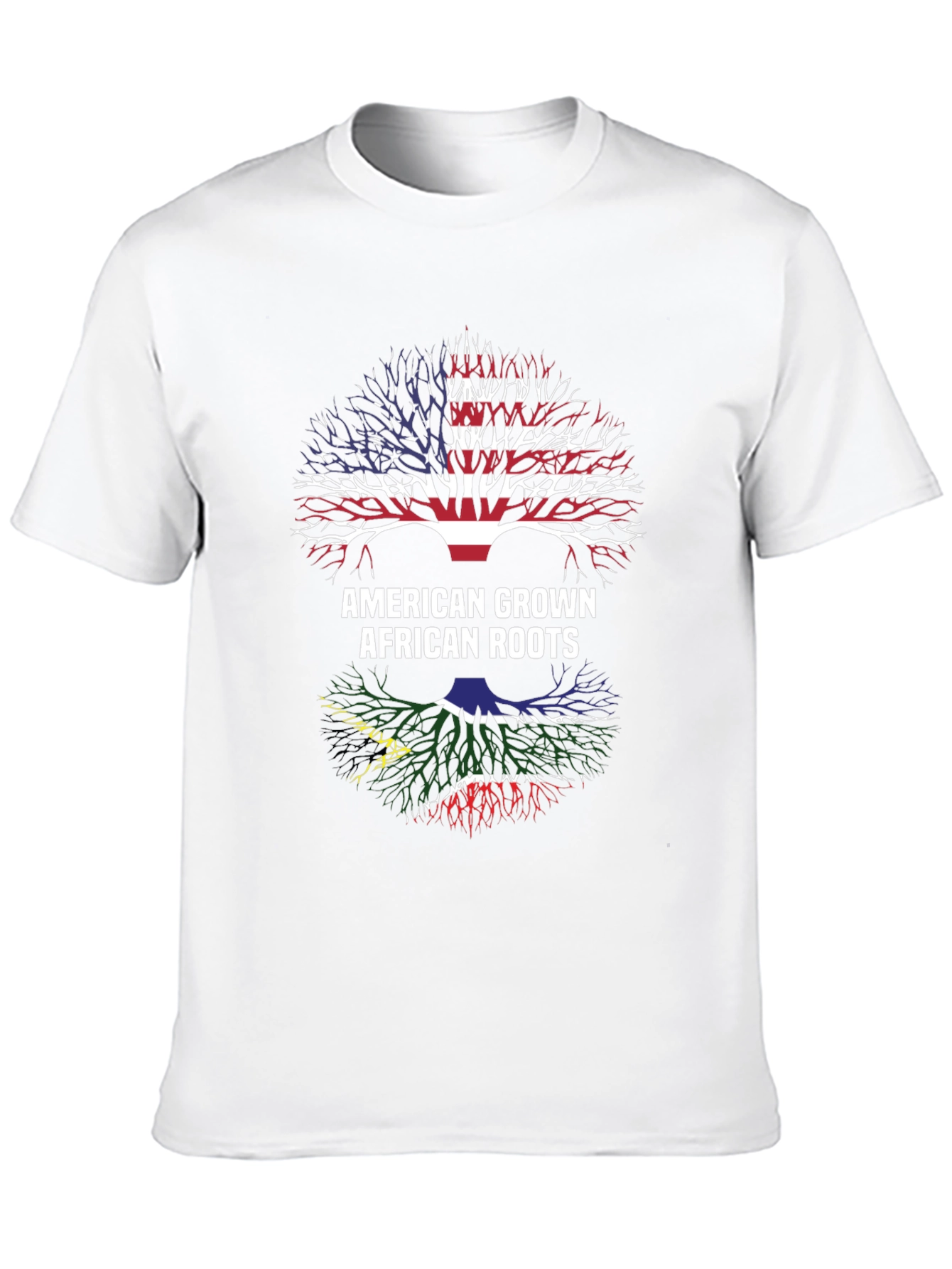 Black American Grown African Roots T-Shirt view 10