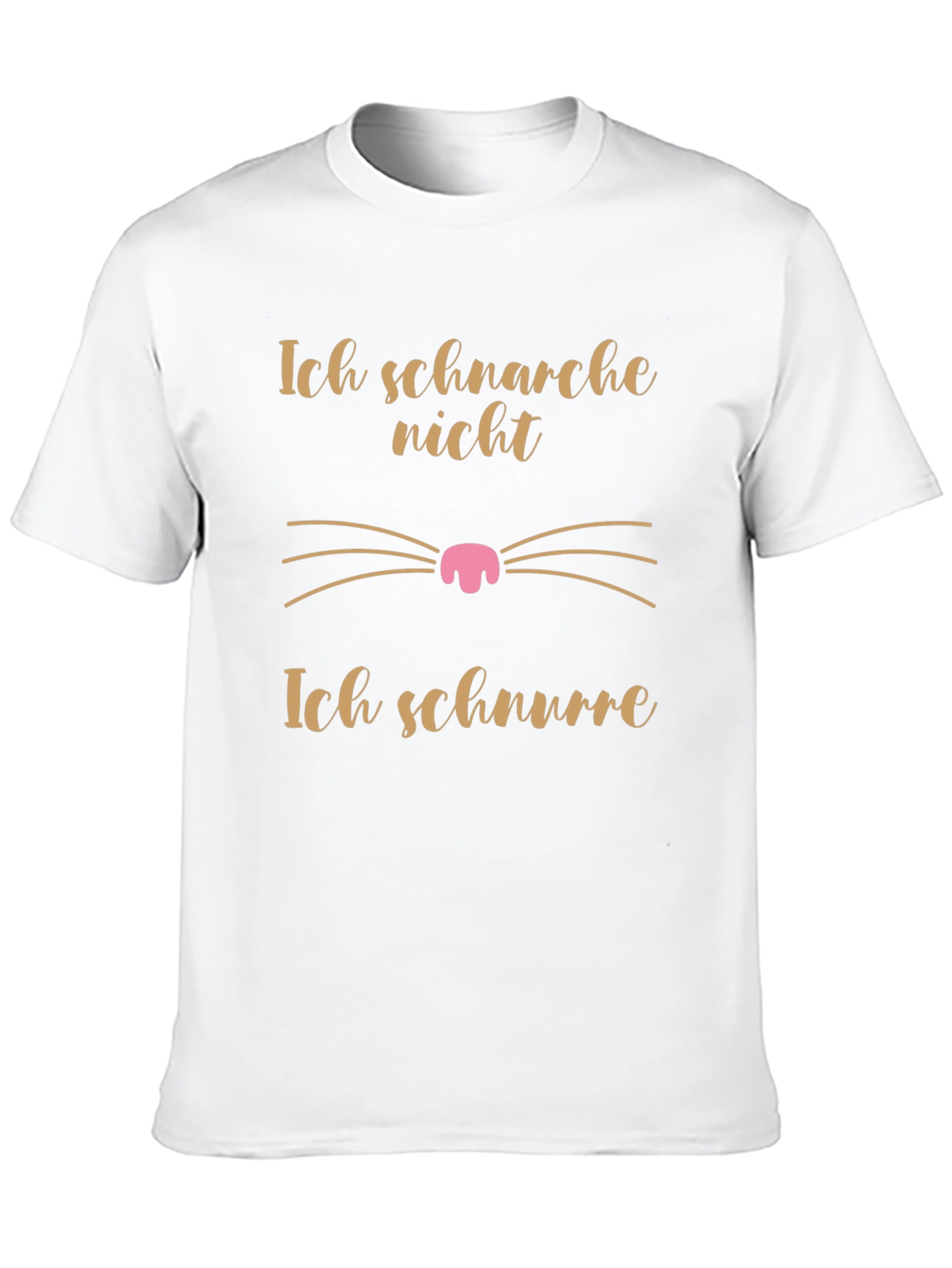 Black Ich Schnarche Nicht Funny Cat T-Shirt view 10
