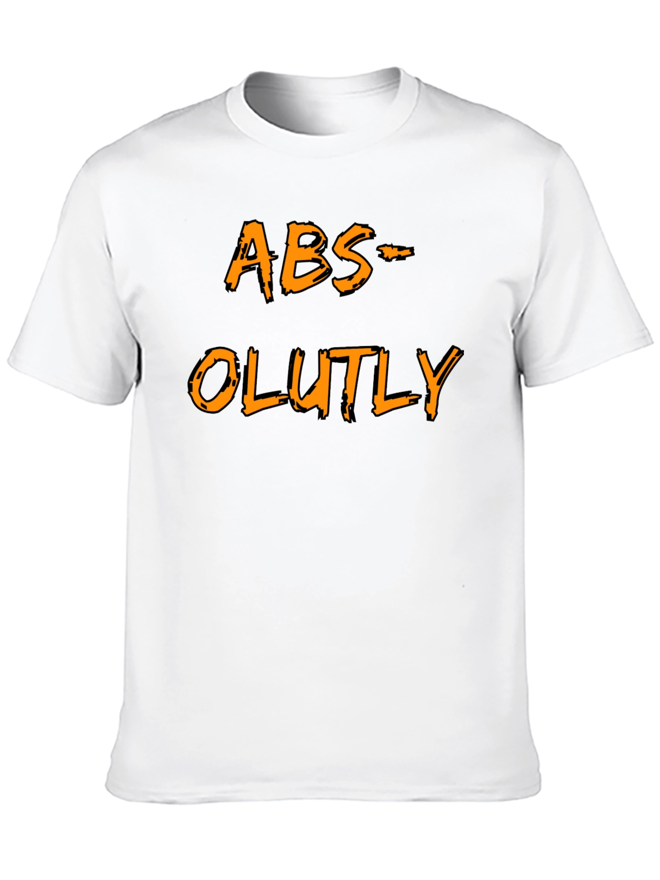 Black Humorous ABS-OLUTLY Black T-Shirt view 10
