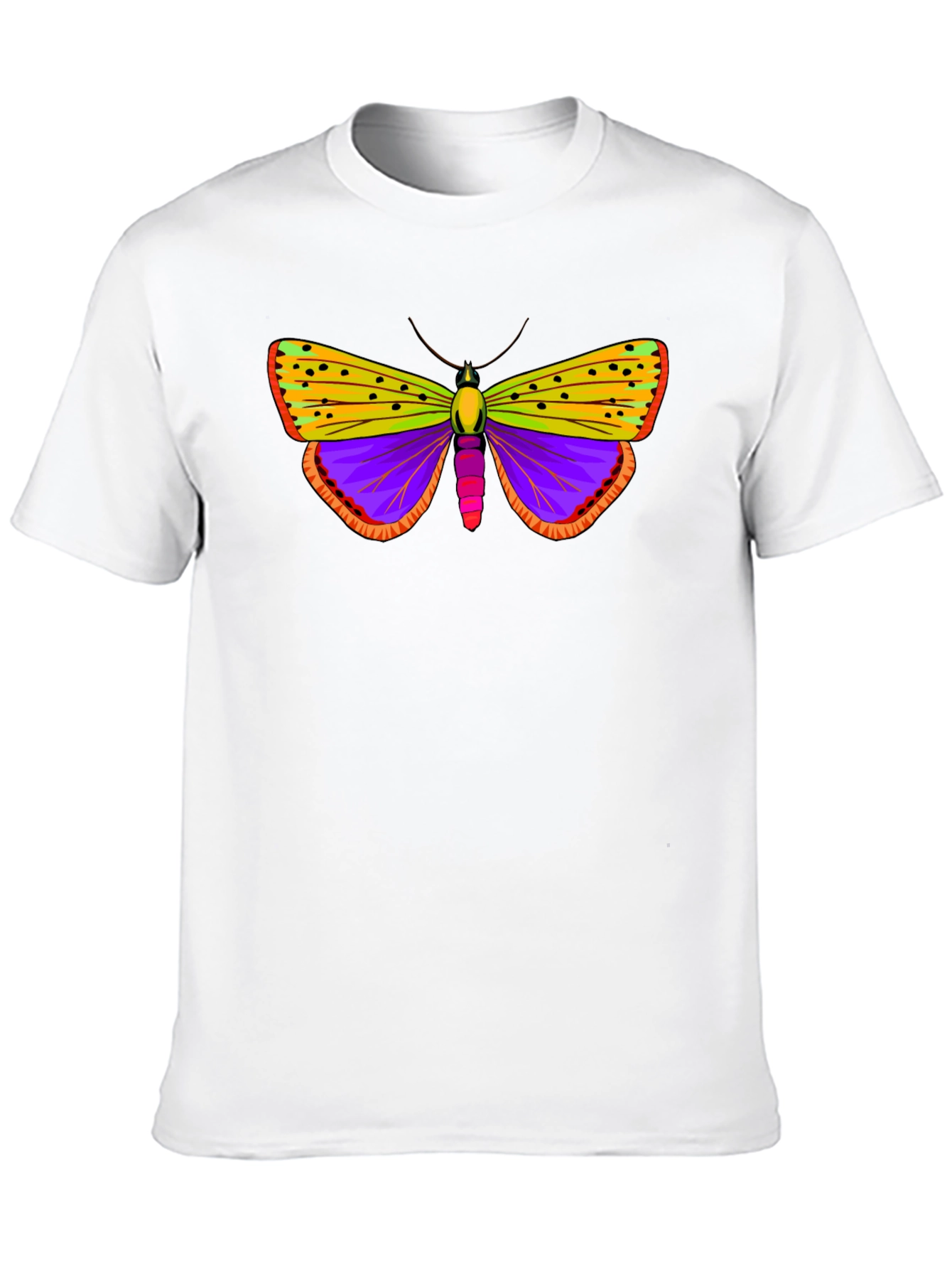 Black Butterfly Graphic Print Black T-Shirt view 10