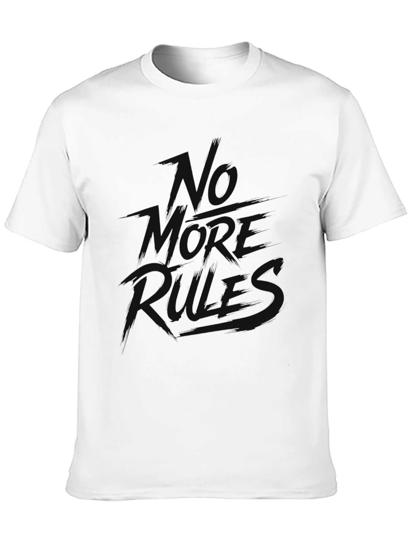 Black No More Rules Black Graphic Tee view 10