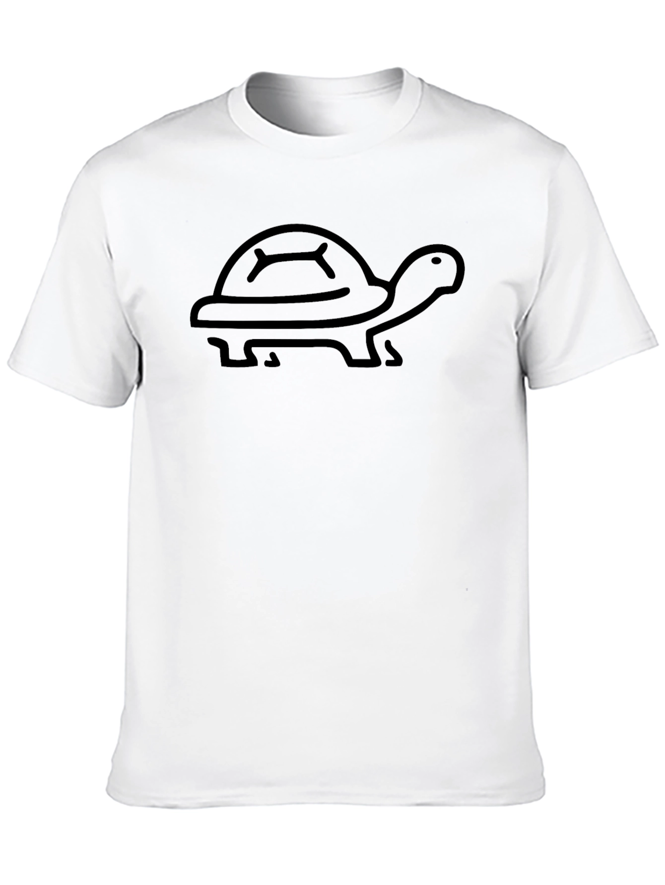 Black Turtle Graphic Tee - Black Cotton T-Shirt view 10