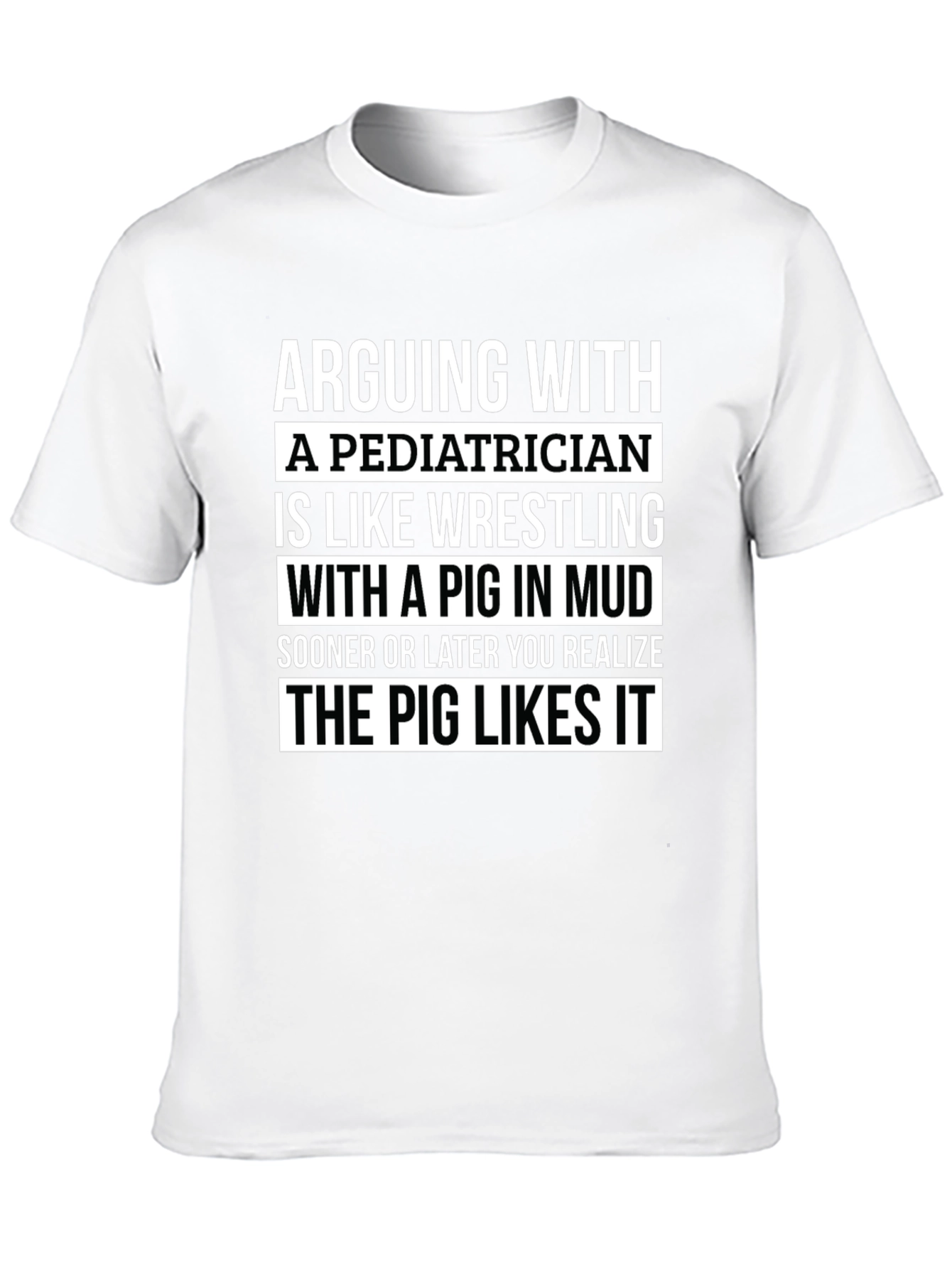 Black Arguing with Pediatrician T-Shirt view 10