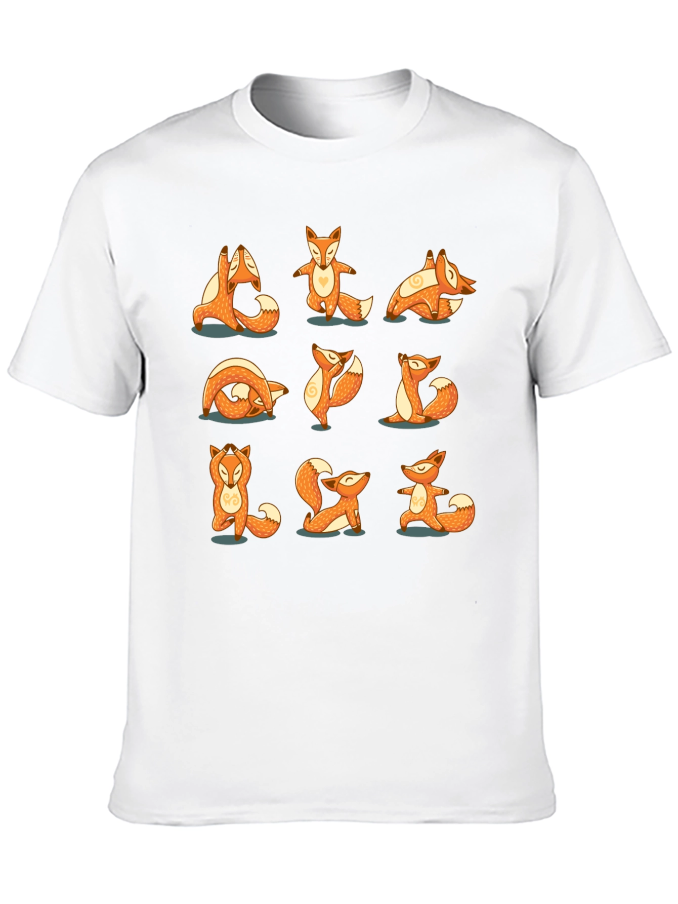 Black Yoga Fox Graphic Tee - Relaxed Fit view 10