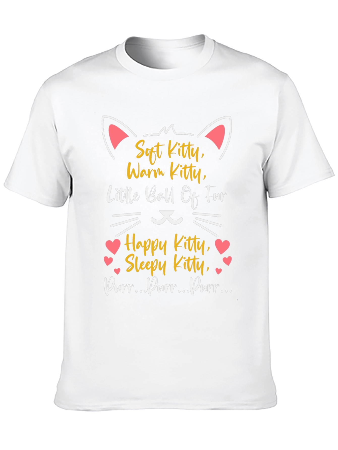 Black Soft Kitty T-Shirt - Warm, Happy, Sleepy Cat Tee view 10
