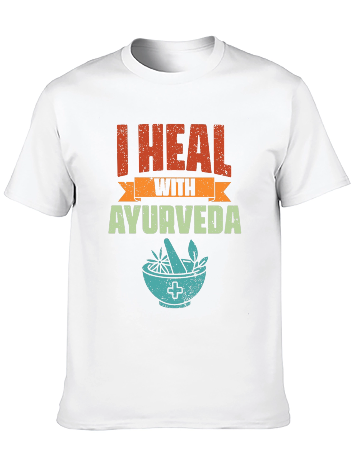 Black I Heal With Ayurveda Graphic Tee view 10