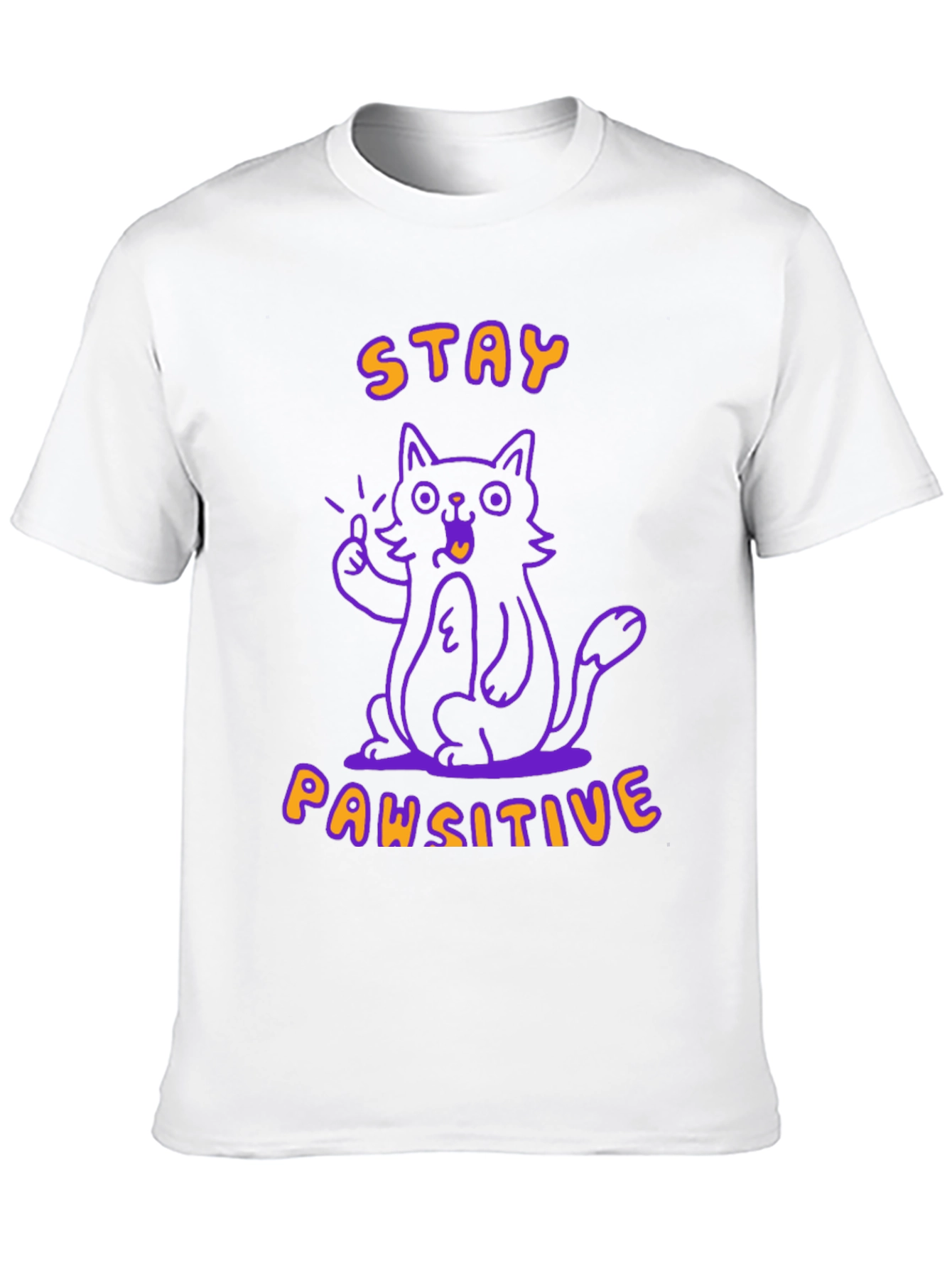 Black Stay Pawsitive Black T-Shirt view 10