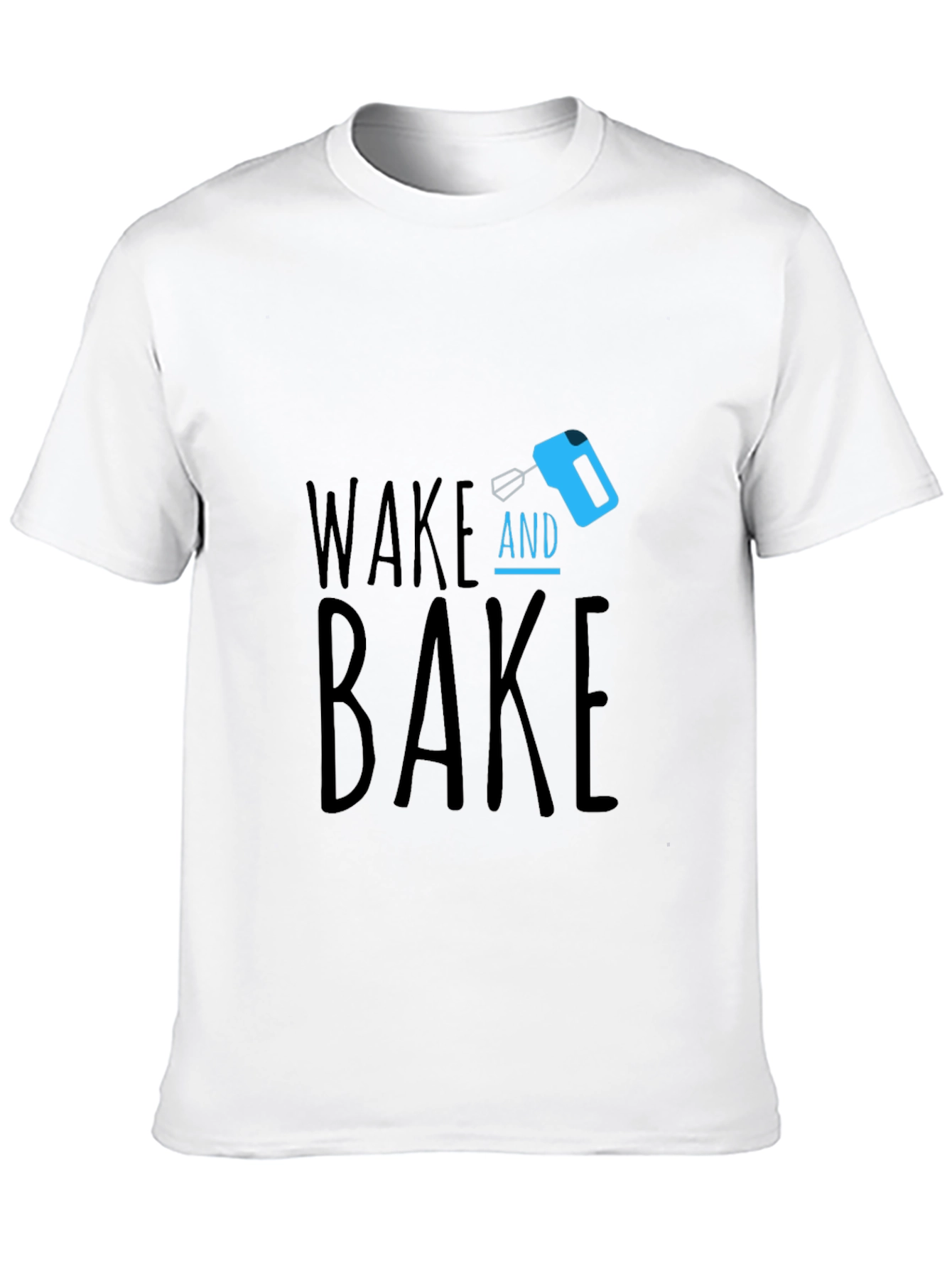 Black Wake and Bake T-Shirt - Novelty Graphic Tee view 10