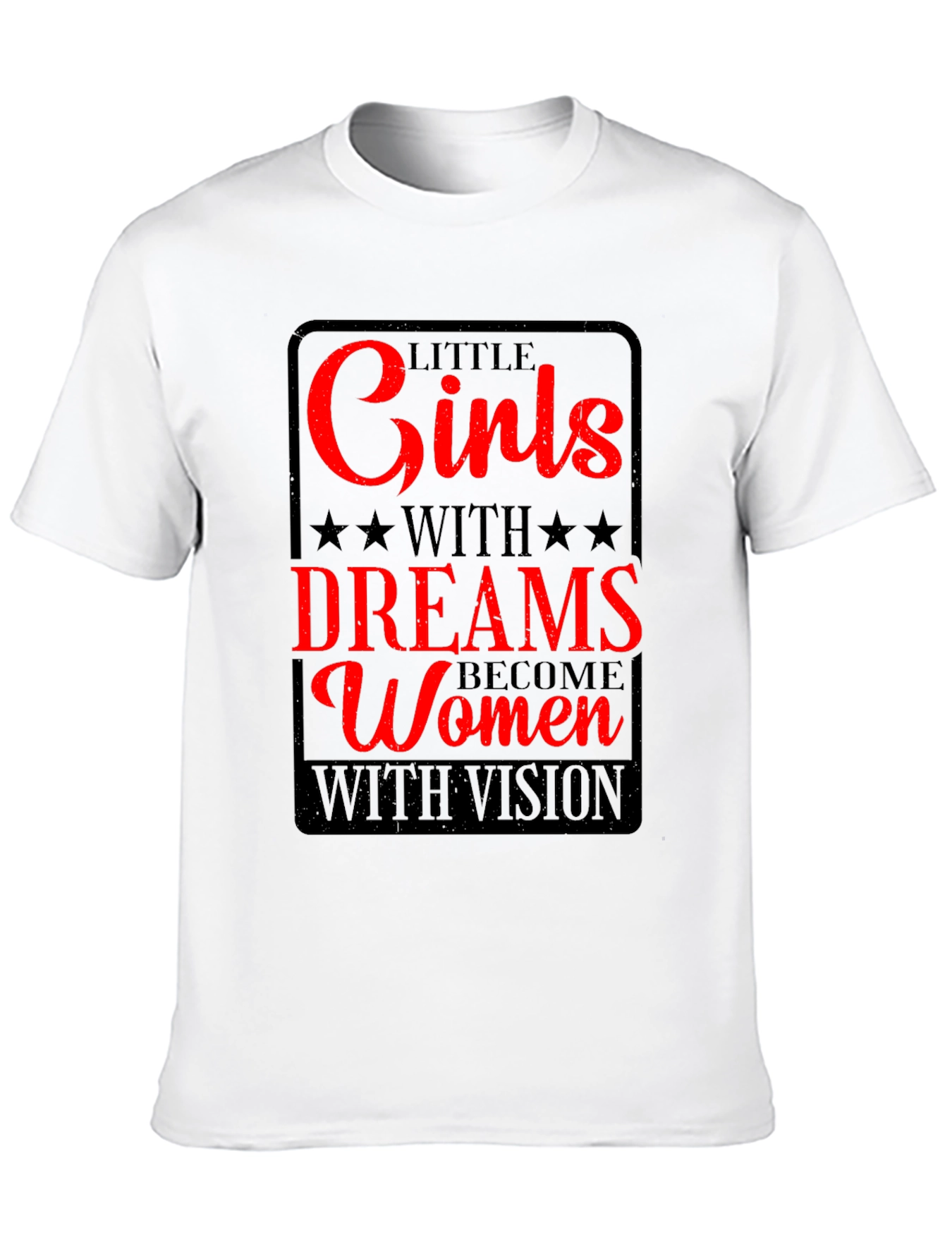 Black Inspirational Women's T-Shirt - Girls With Dreams view 10
