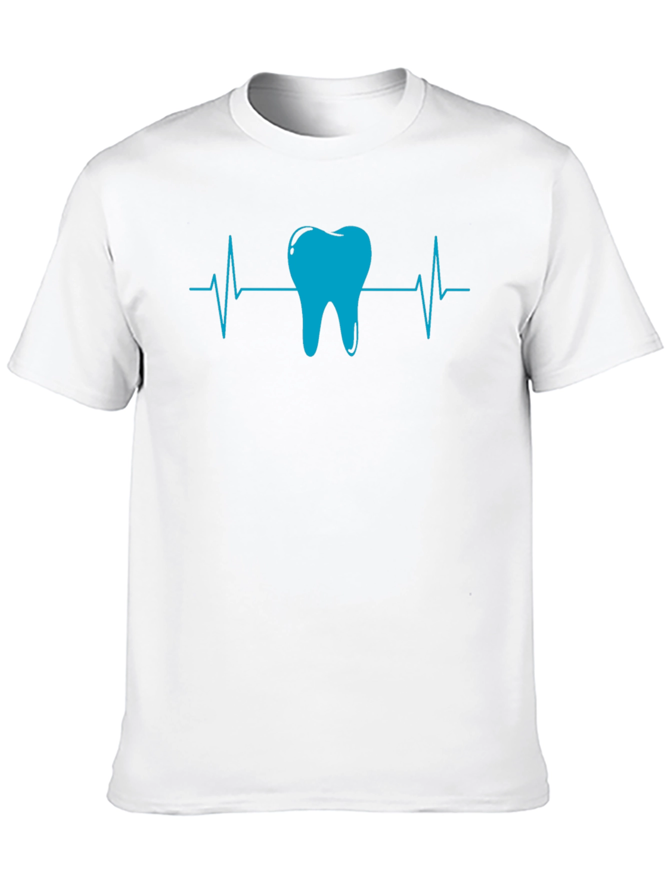 Black Dental Heartbeat T-Shirt - Black view 10