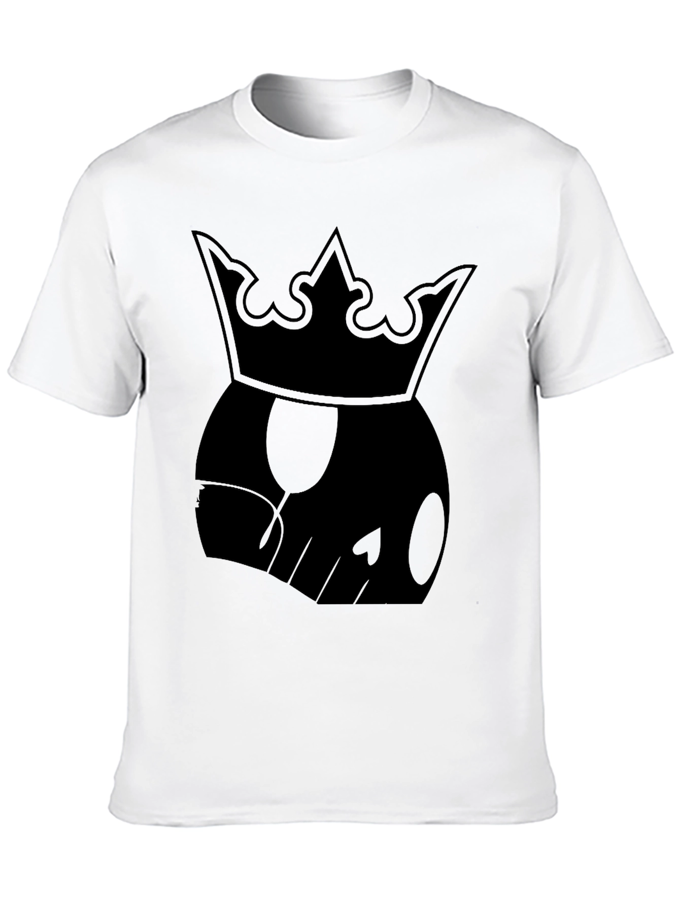 Black King Skull Graphic T-Shirt - Black view 10