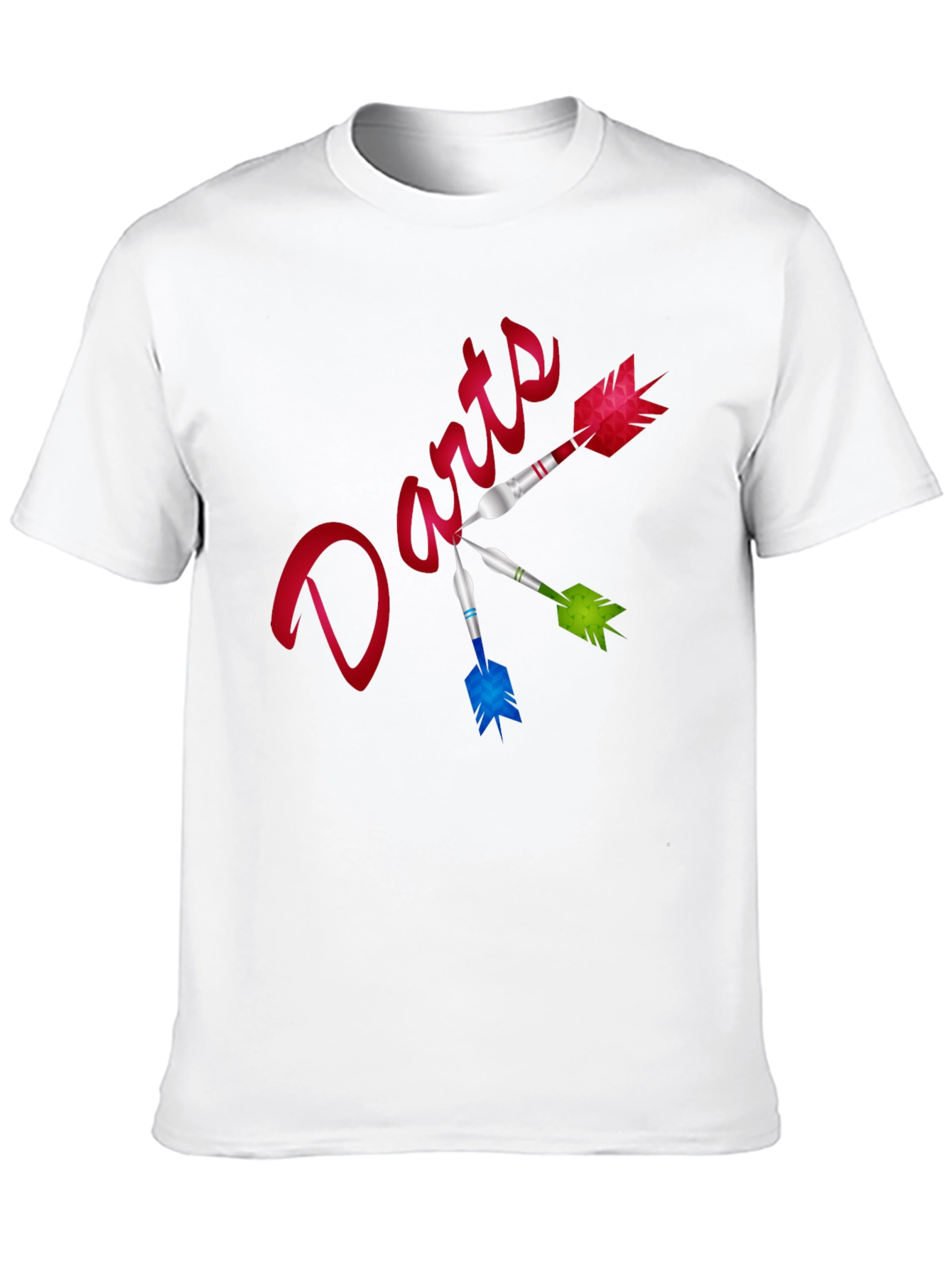 Black Darts Graphic T-Shirt - Fun Casual Tee view 10