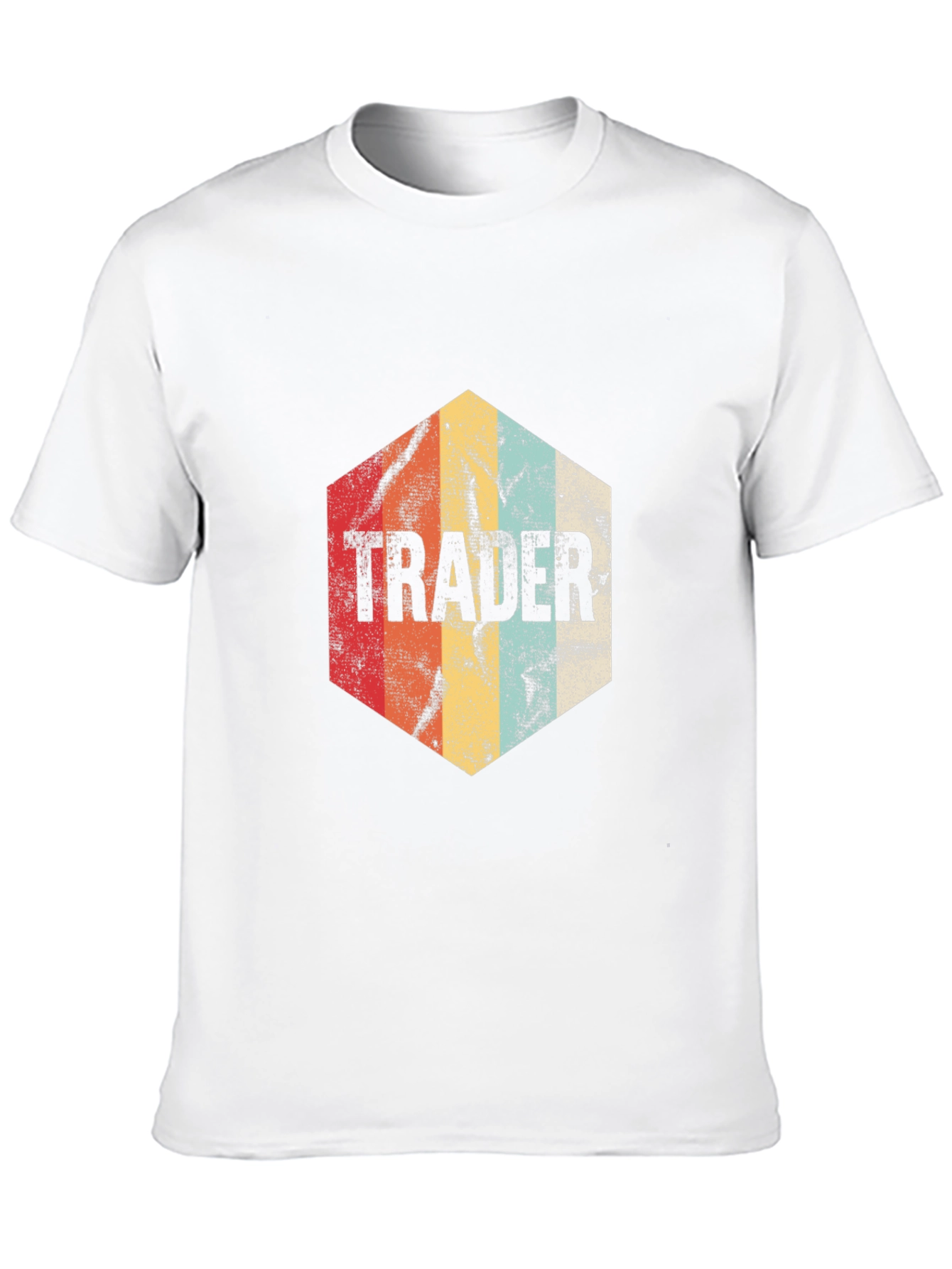 Black Vintage Trader T-Shirt - Retro Investment Style view 10