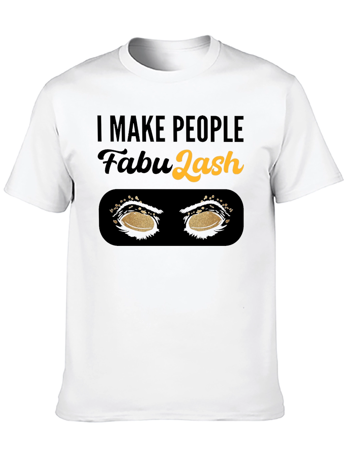 Black Fabulash Eyelash Artist T-Shirt view 10