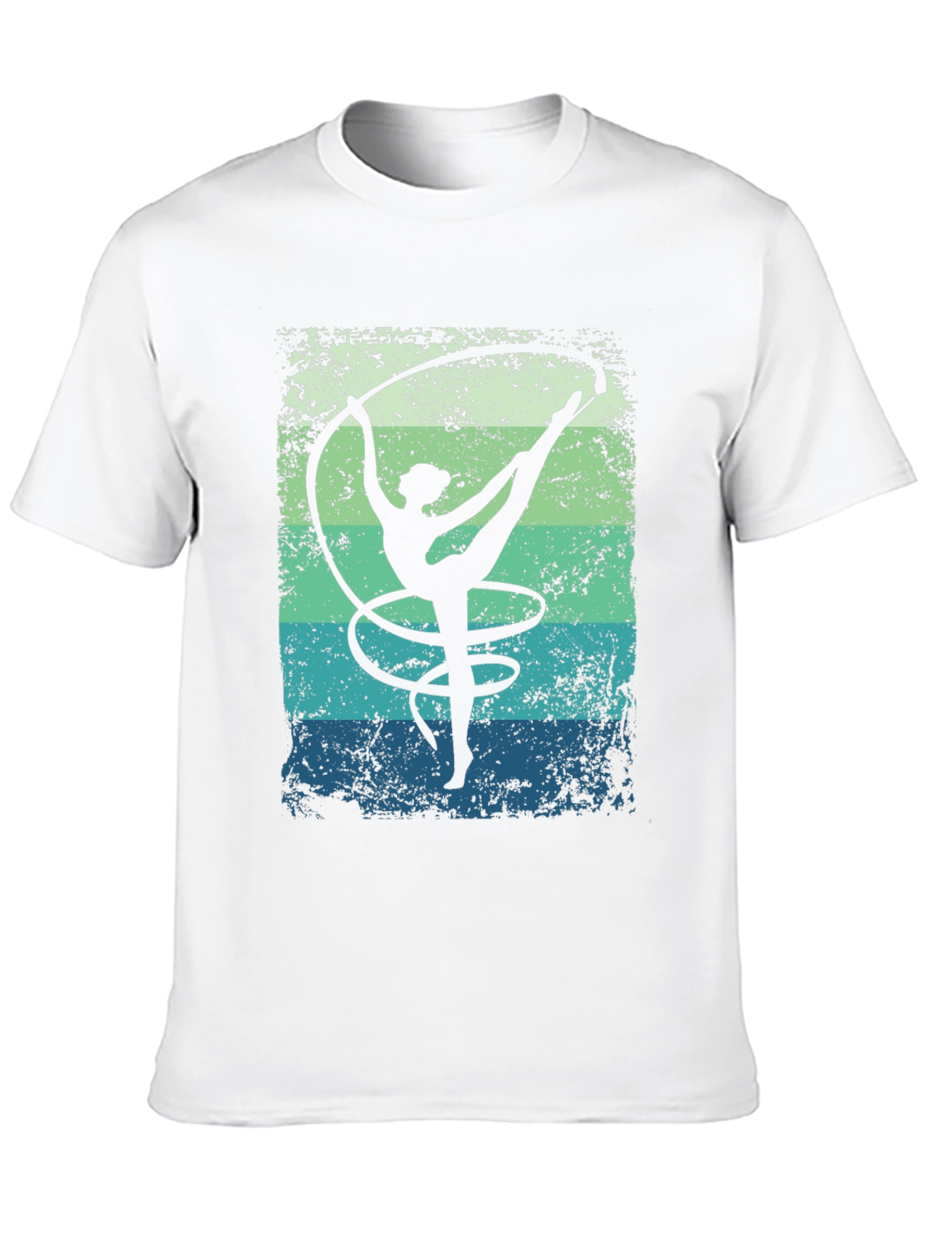 Black Rhythmic Gymnastics T-Shirt Retro Design view 10