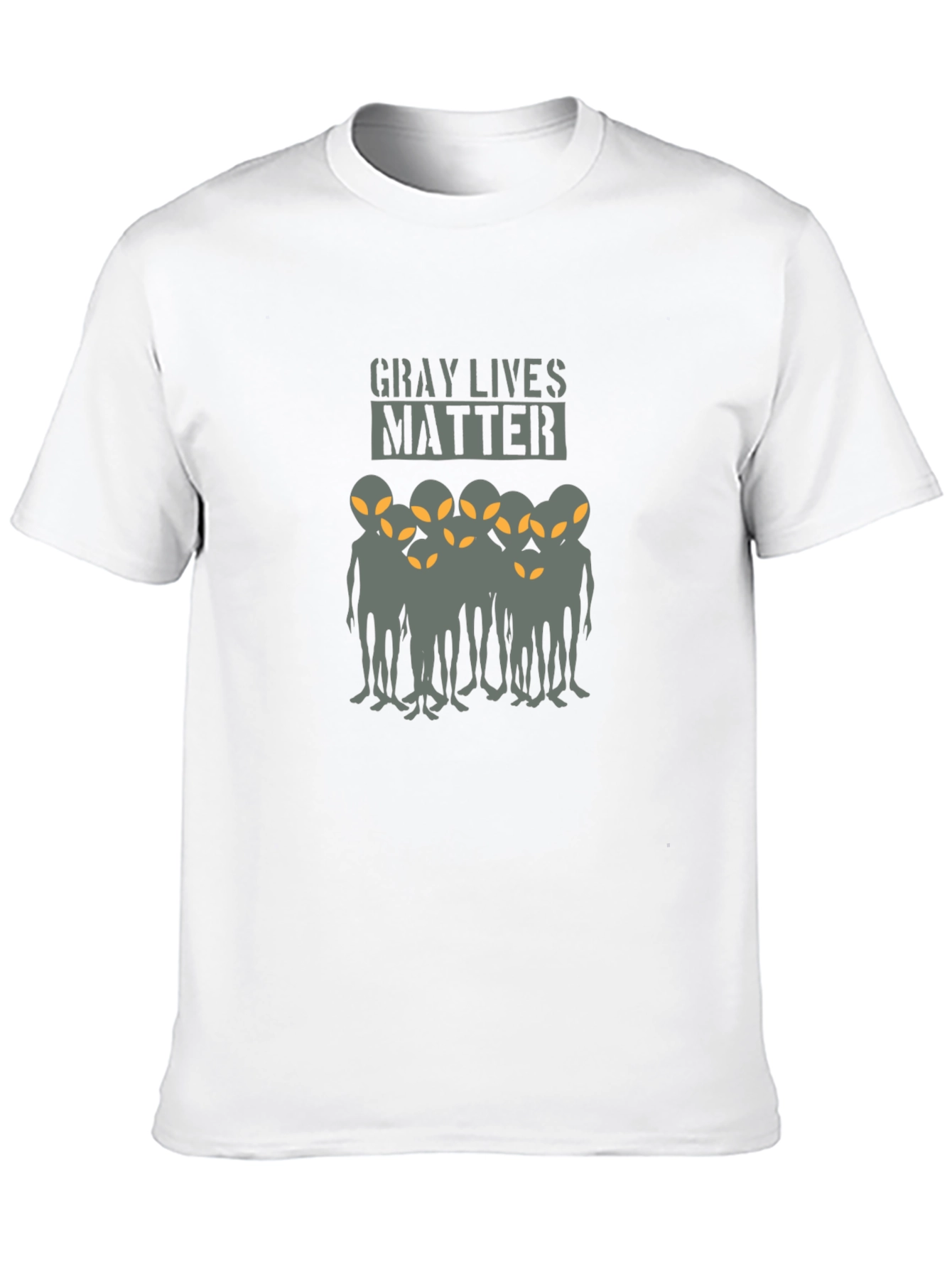 Black Gray Lives Matter Alien T-Shirt view 10