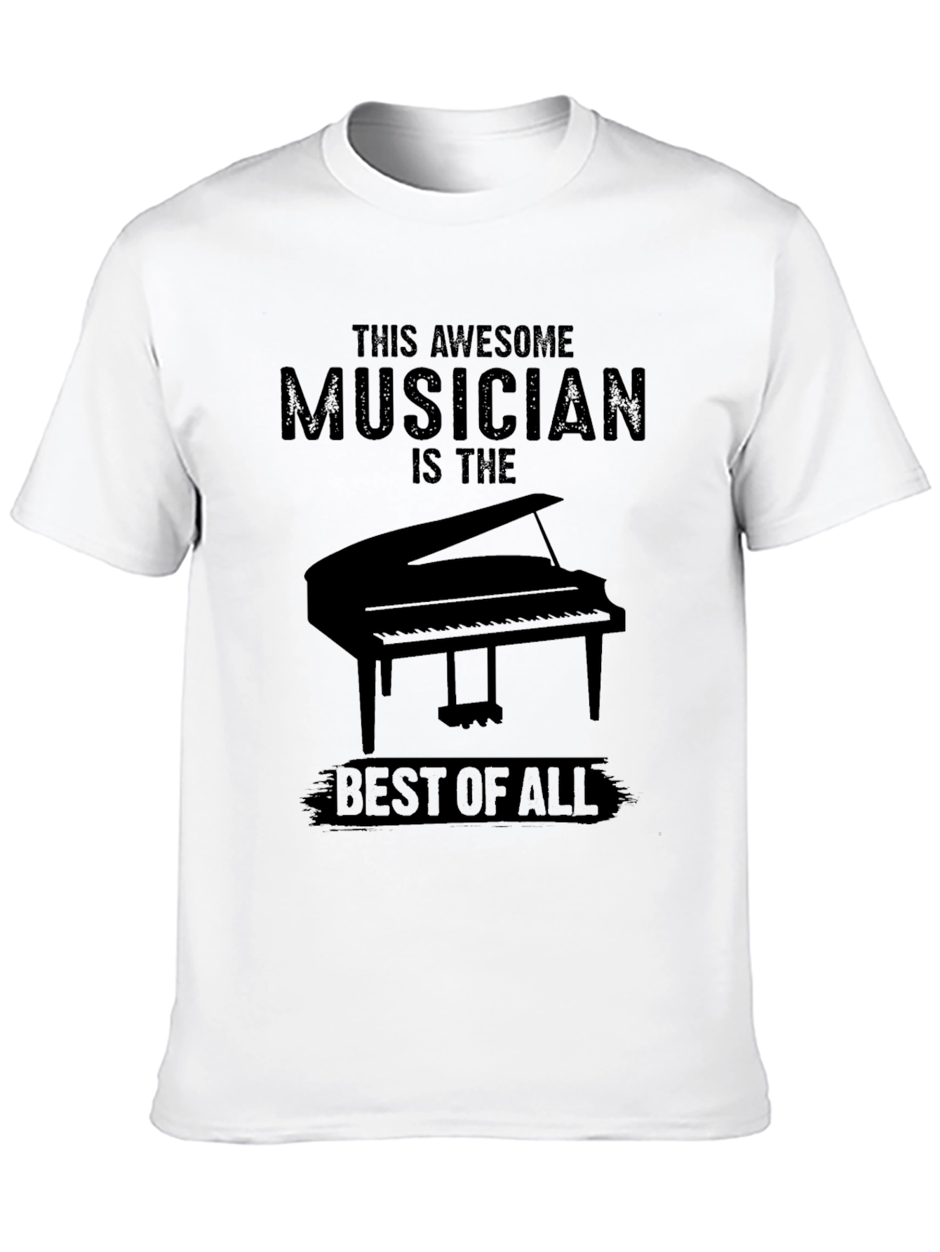 Black Awesome Musician Piano T-Shirt view 10