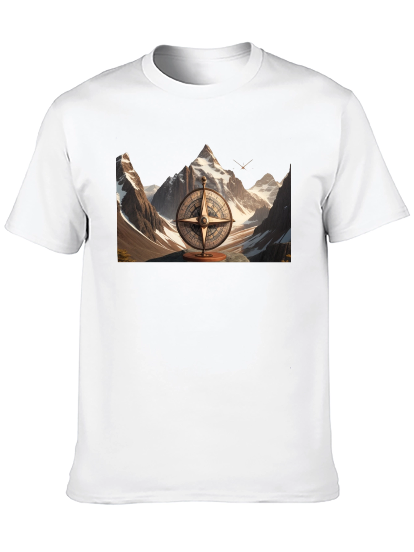 Black Compass Mountain Graphic Tee view 10