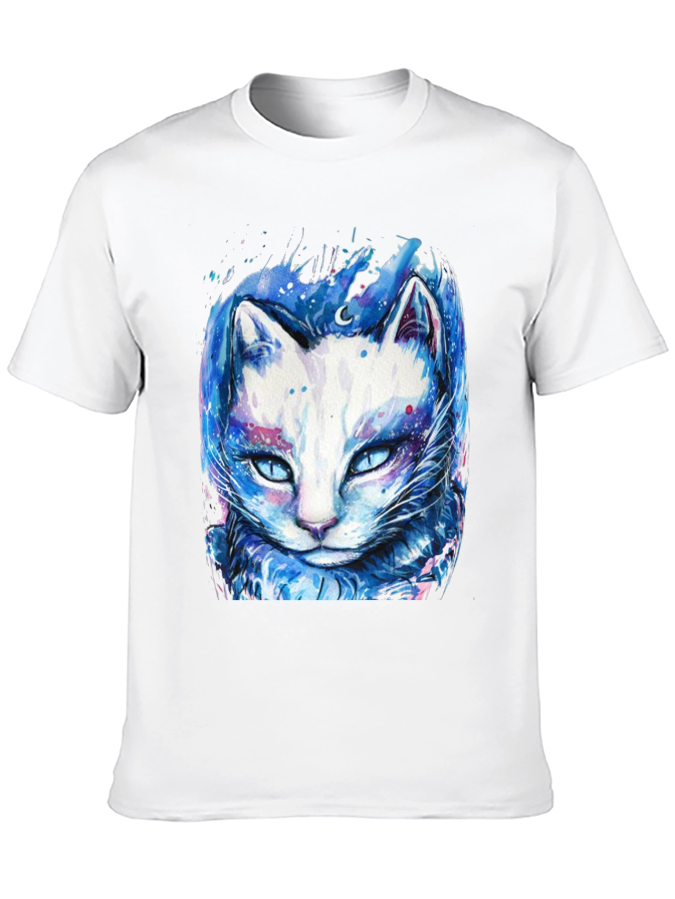 Black Cosmic Cat Graphic Tee - Black T-Shirt view 10