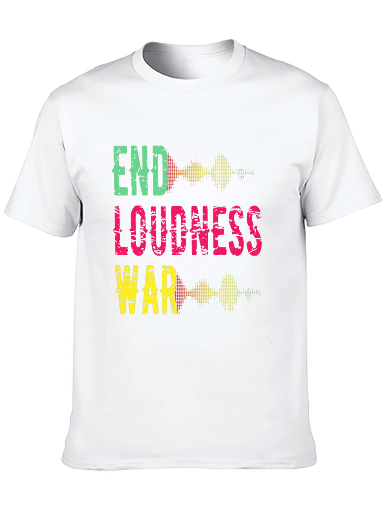 Black End Loudness War Graphic Tee - Black Cotton T-Shirt view 10