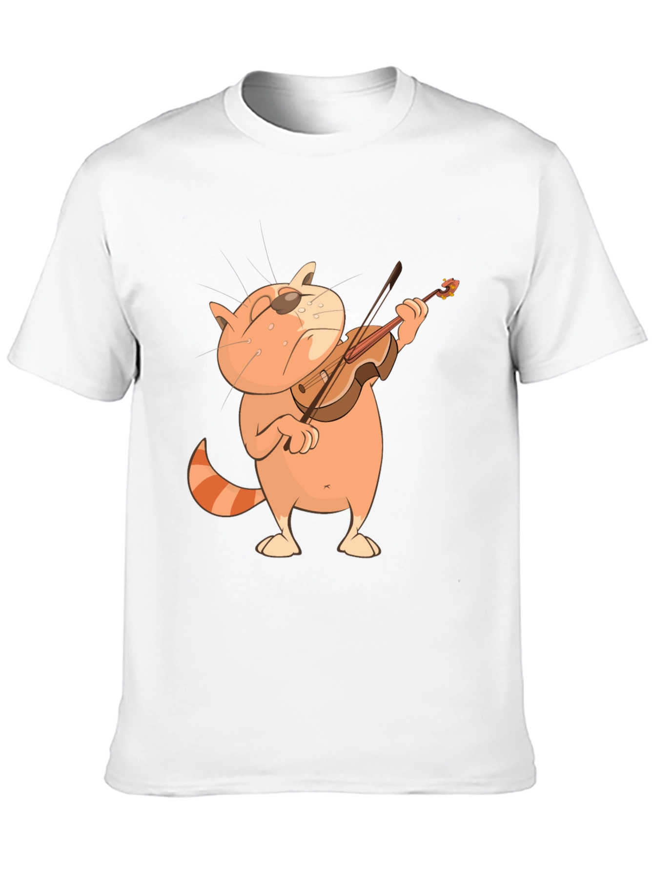 Black Cat Violinist Graphic Tee view 10