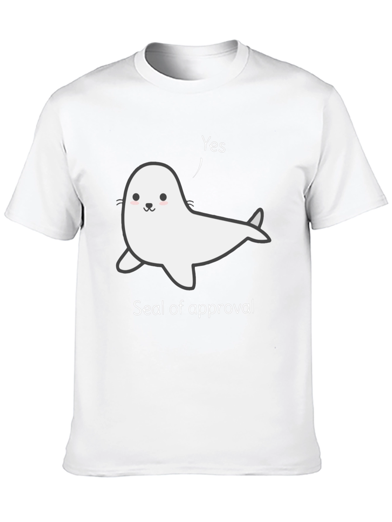 Black Seal of Approval T-Shirt - Funny Animal Tee view 10