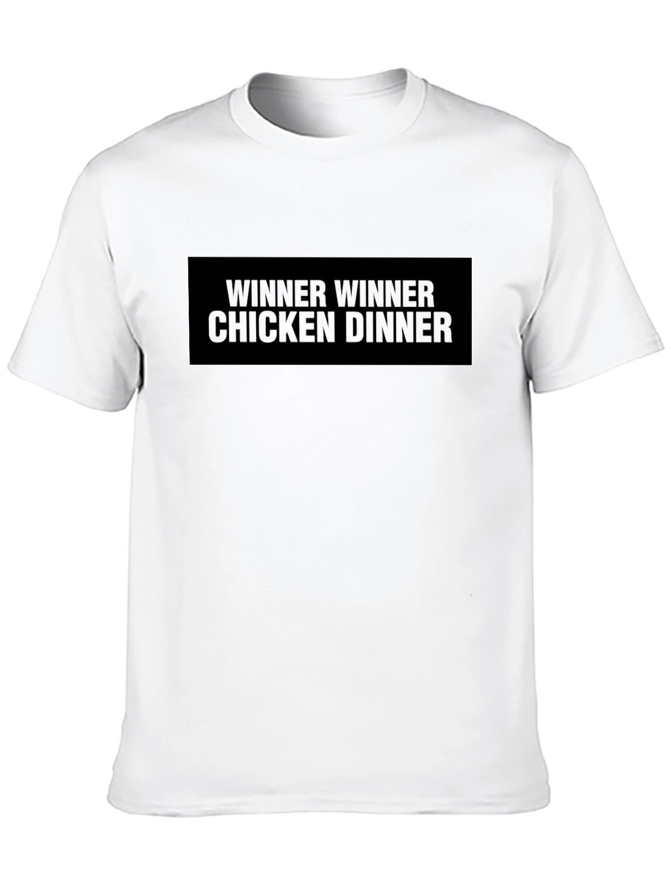 Black Winner Winner Chicken Dinner Graphic Tee view 10