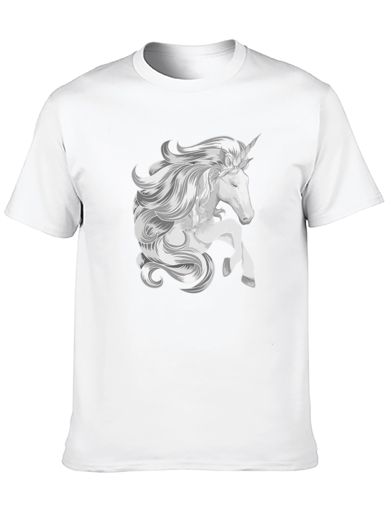 Black Unicorn Graphic Black T-Shirt - Fantasy Style view 10