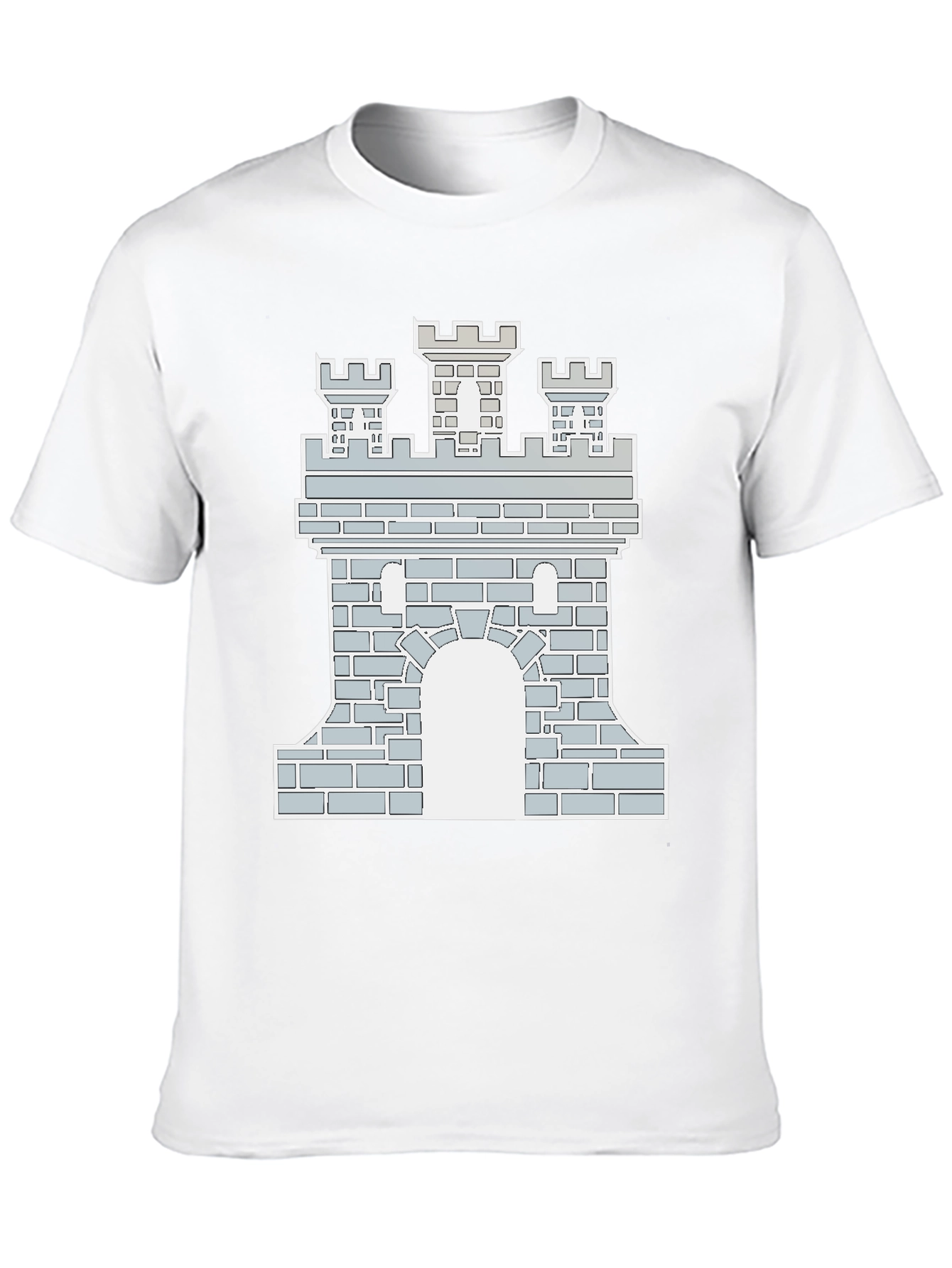 Black Castle Graphic Tee - Black Cotton Blend T-Shirt view 10