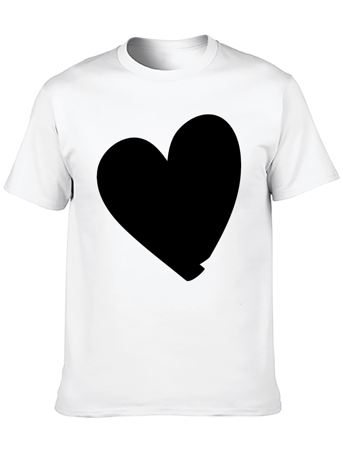 Black Black Heart Graphic Tee - Stylish Casual Wear view 10