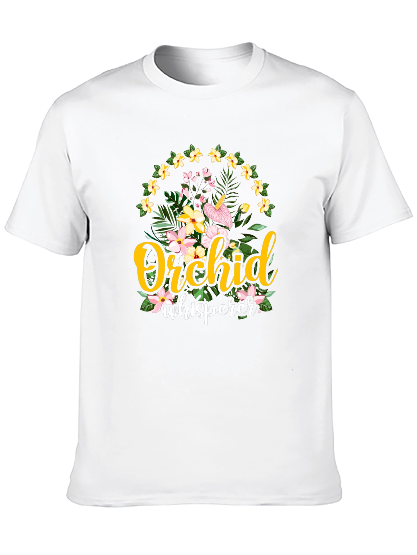 Black Orchid Whisperer Graphic T-Shirt - Floral Design view 10