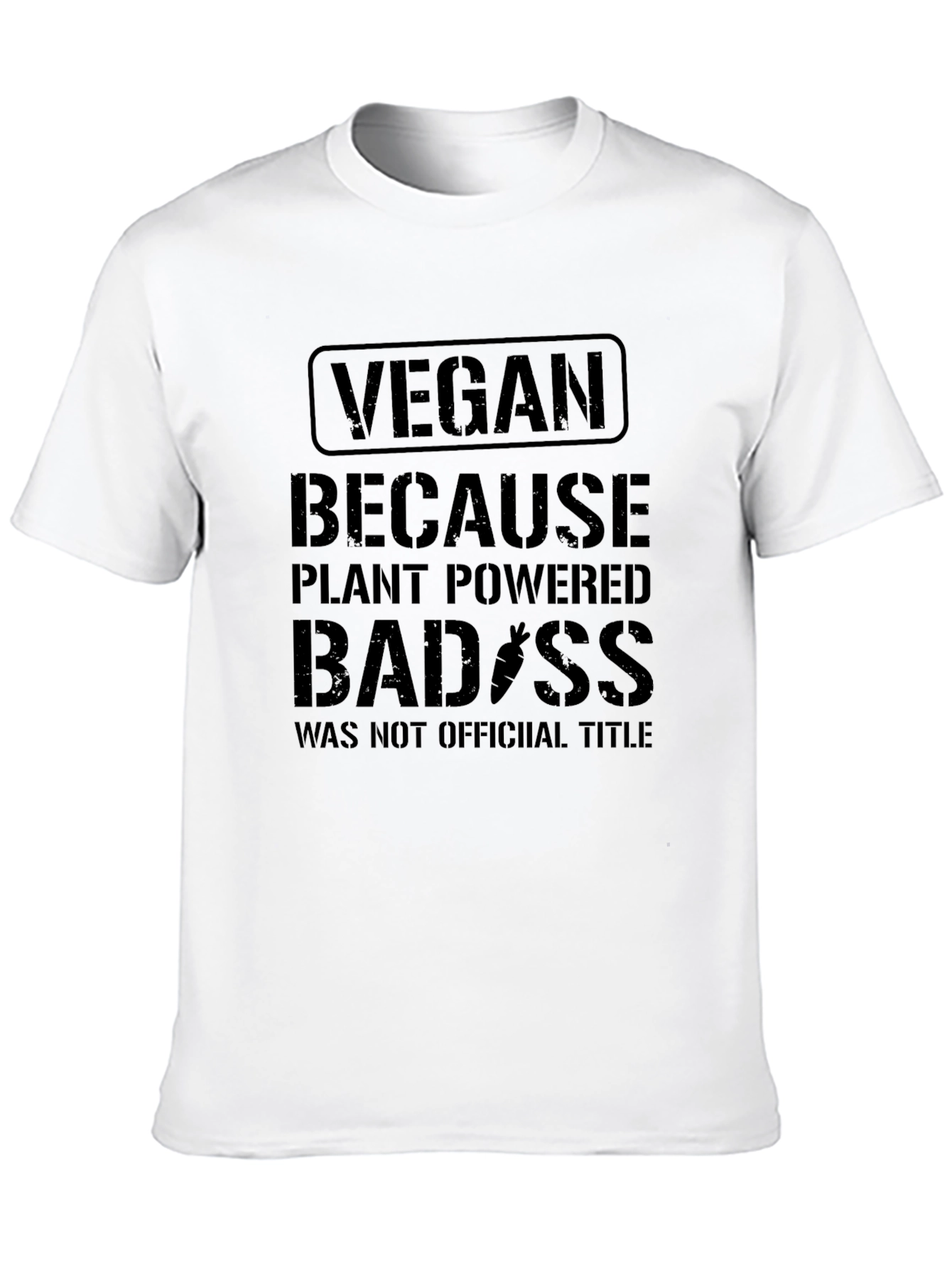 Black Vegan Badass T-Shirt - Plant Powered view 10