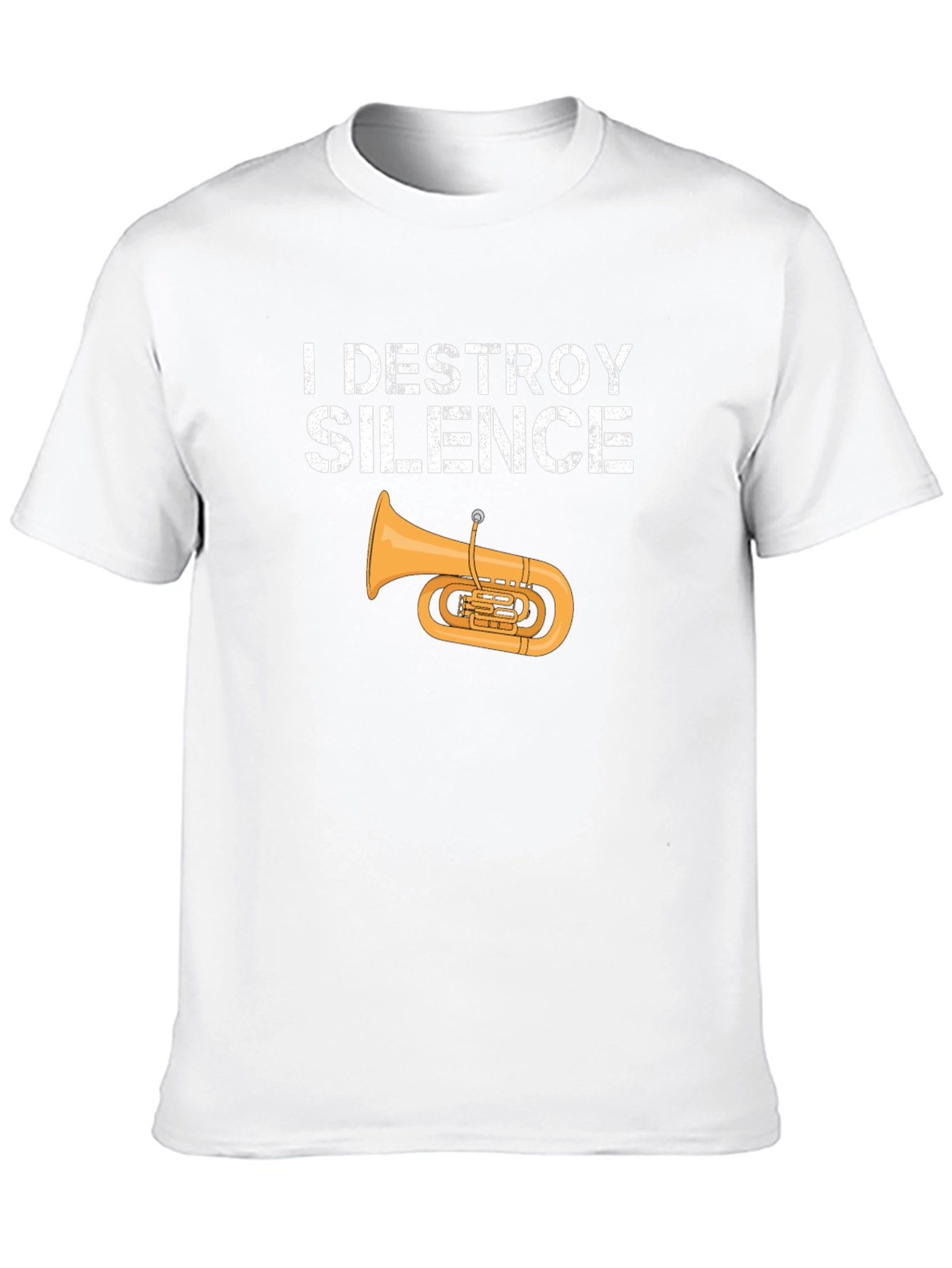 Black I Destroy Silence Tuba T-Shirt view 10