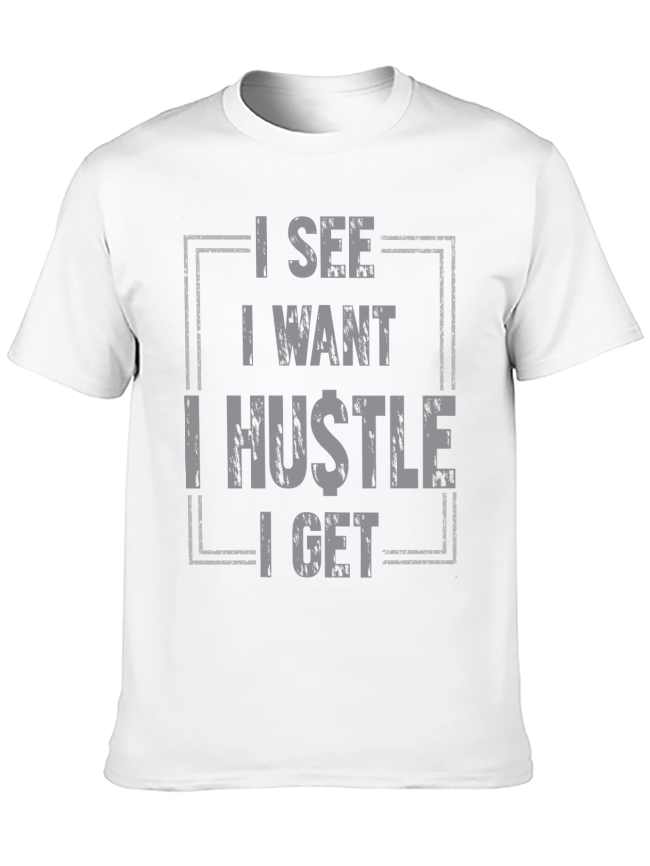 Black I See I Want I Hustle I Get Graphic Tee - Black view 10