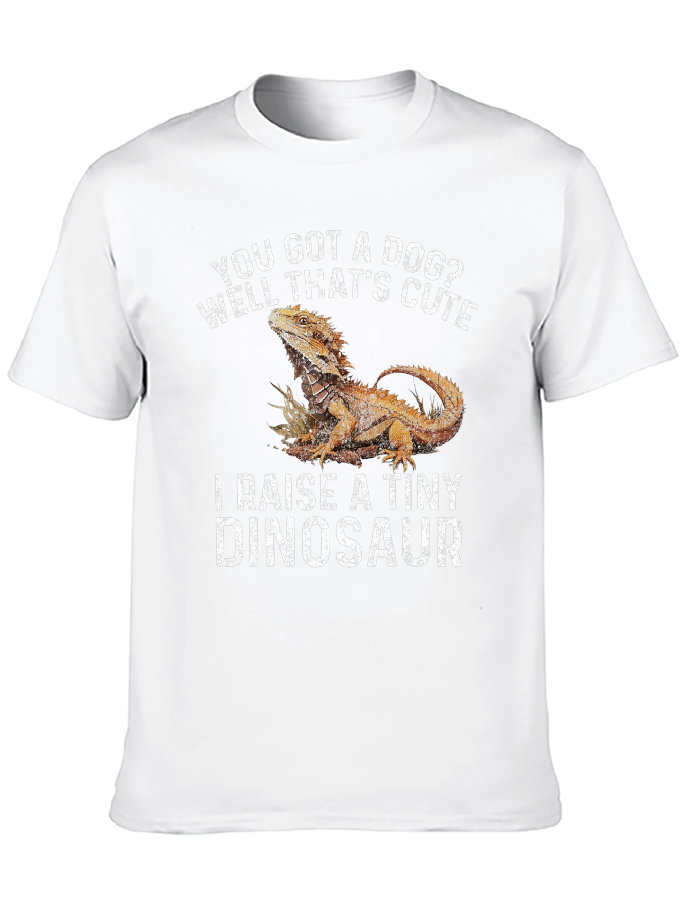 Black Bearded Dragon Owner T-Shirt - Raise a Tiny Dinosaur view 10