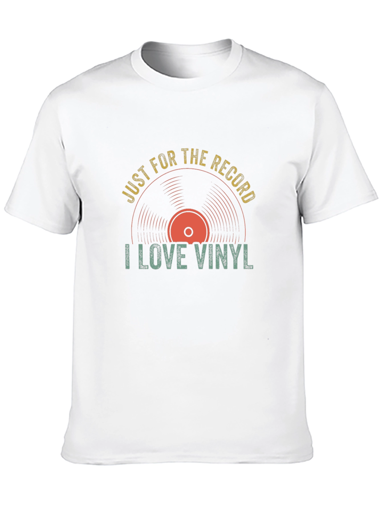 Black Just For The Record I Love Vinyl T-Shirt view 10