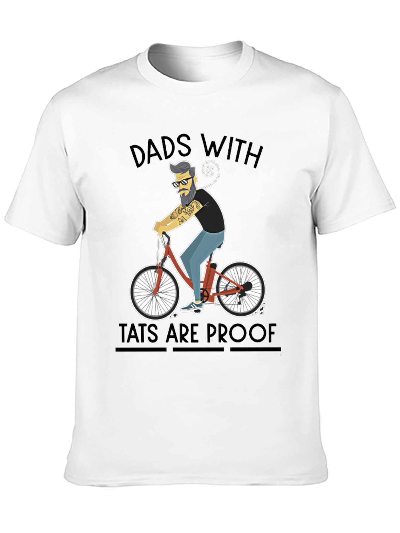 Black Dads with Tattoos T-Shirt - Cool Graphic Tee view 10