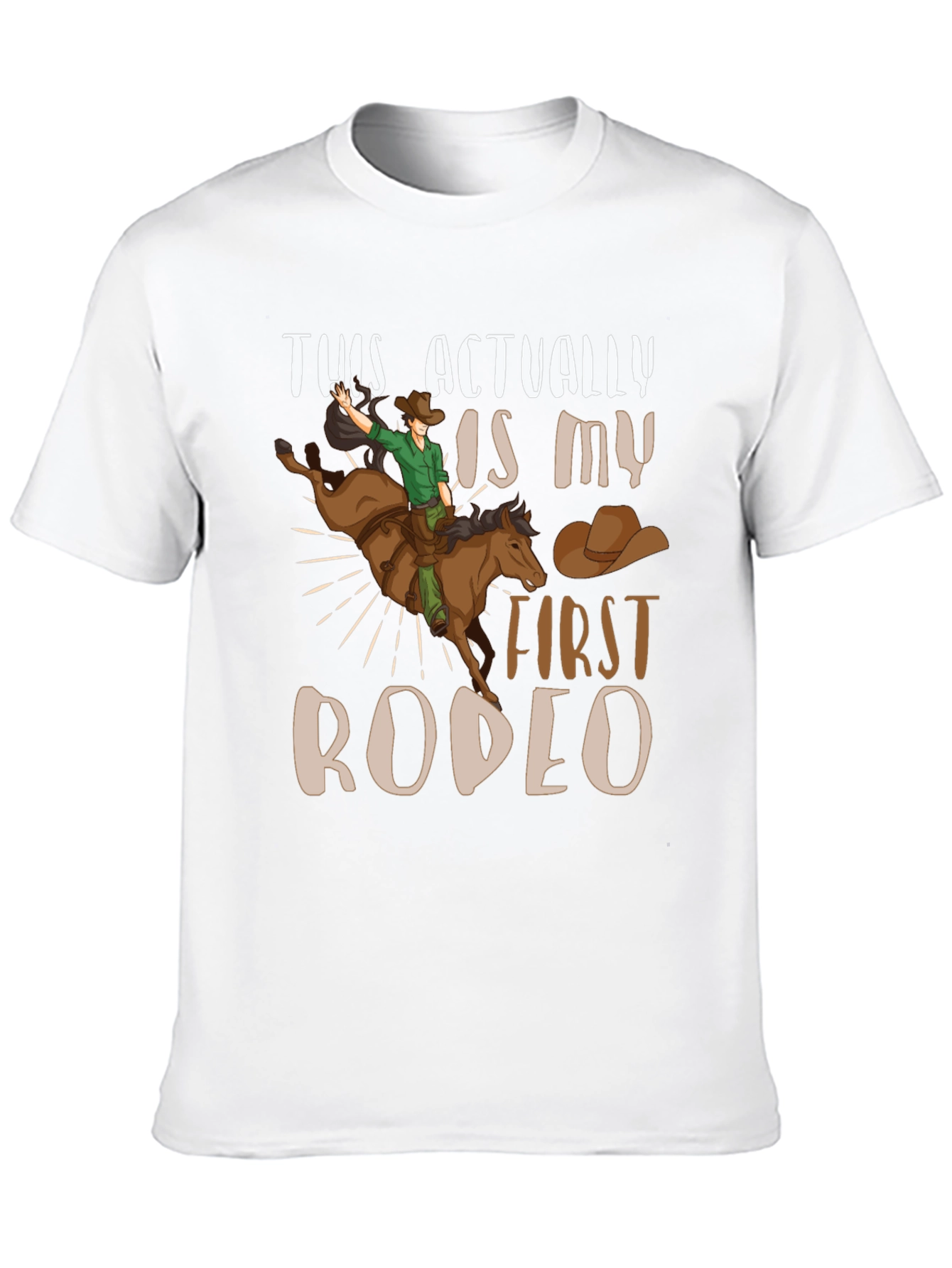 First Rodeo Graphic Tee - Cowboy T-Shirt - 10