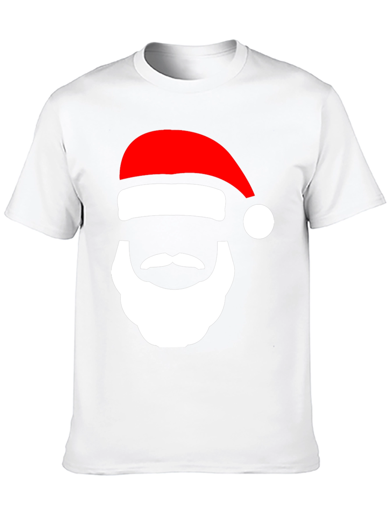 Festive Santa Face Graphic Tee - Holiday Cheer! - 10