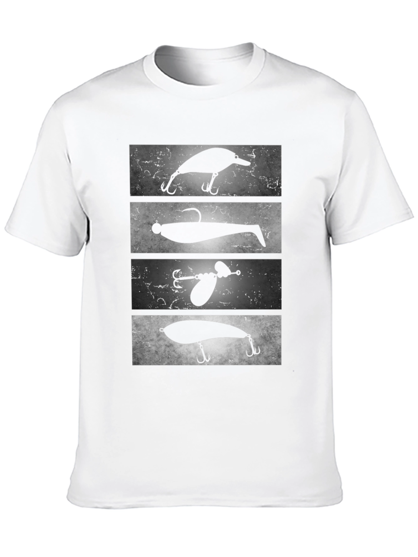 Black Fishing Lure Tee - Angler's Choice Graphic T-Shirt view 10