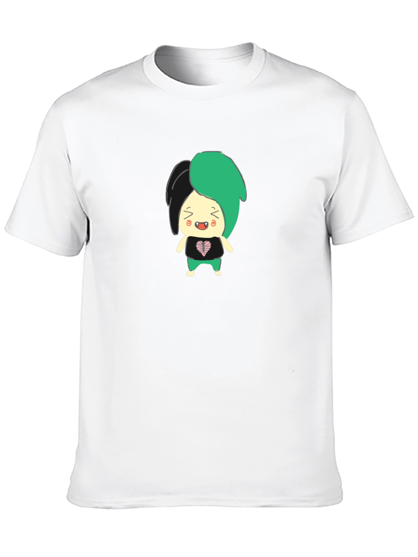Black Cartoon Character Graphic T-Shirt view 10