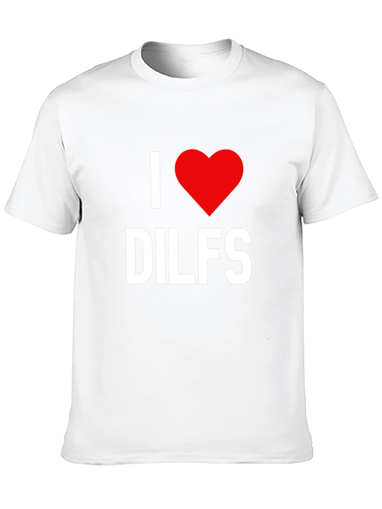 Black I Love DILFS Graphic Tee - Bold Statement Shirt view 10